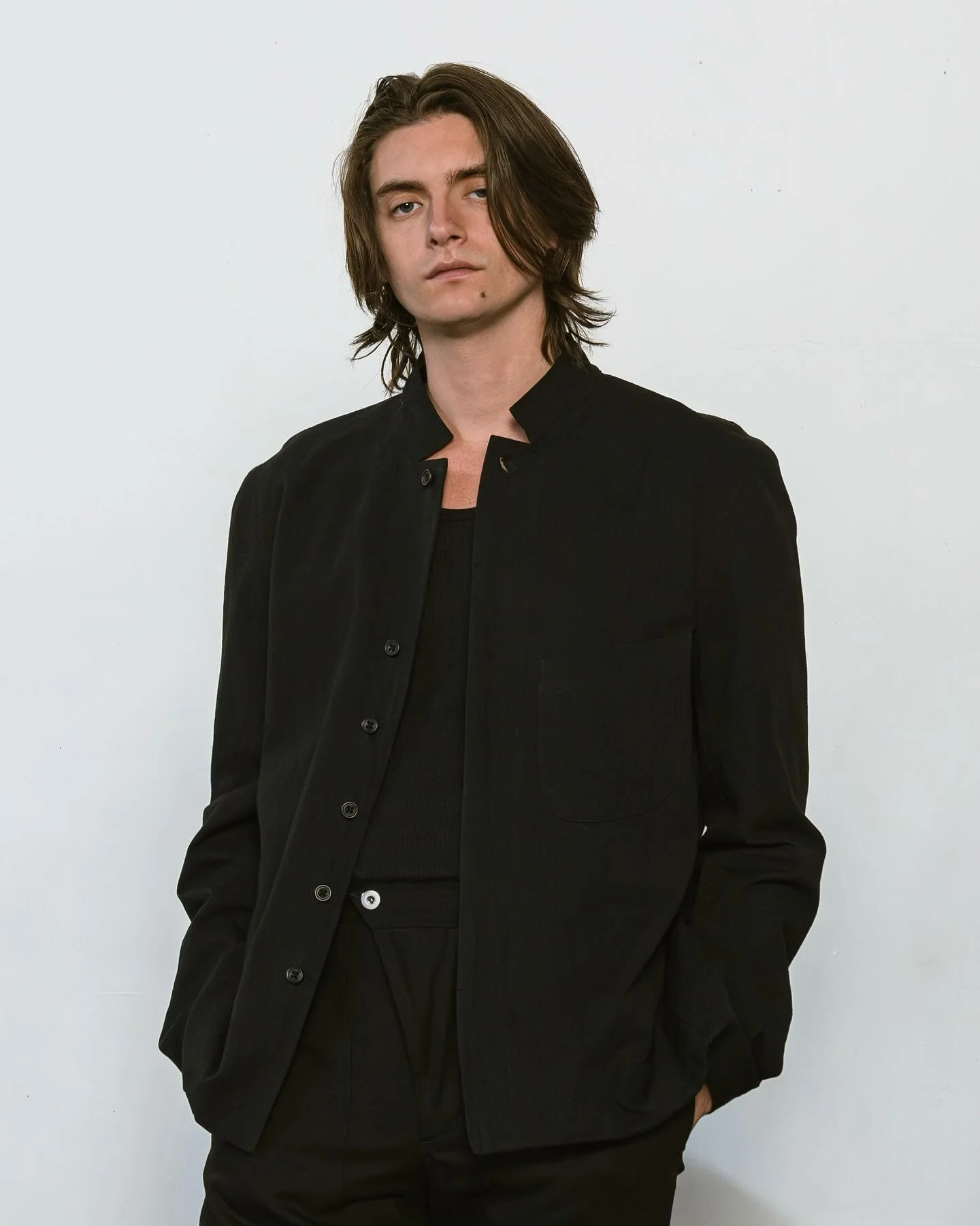 Our Uniform Jacket reinterprets the 1917 Japanese Gakuran&mdash;one of the nation&rsquo;s first adoptions of European aesthetics. Updated with a minimal oversized fit, reduced pocketing, and darted construction in place of shoulder seams, it fuses th
