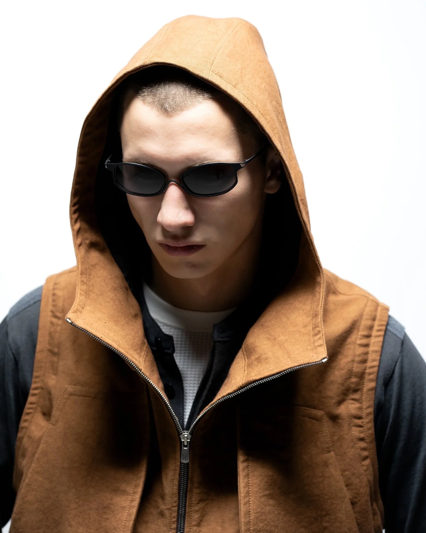 Chapter 6 Pelides

Look 9

- Expedition vest
- Heirloom Henley
- Oboe Jacket 
- Darted Cargos
- Solace Sunglasses

Photographer: @tombo.97
Stylist: @jye.leong 
Stylist Assistant: @valeriebrody 
Model: @grantvosburgh 
Assistant: @sirindachen