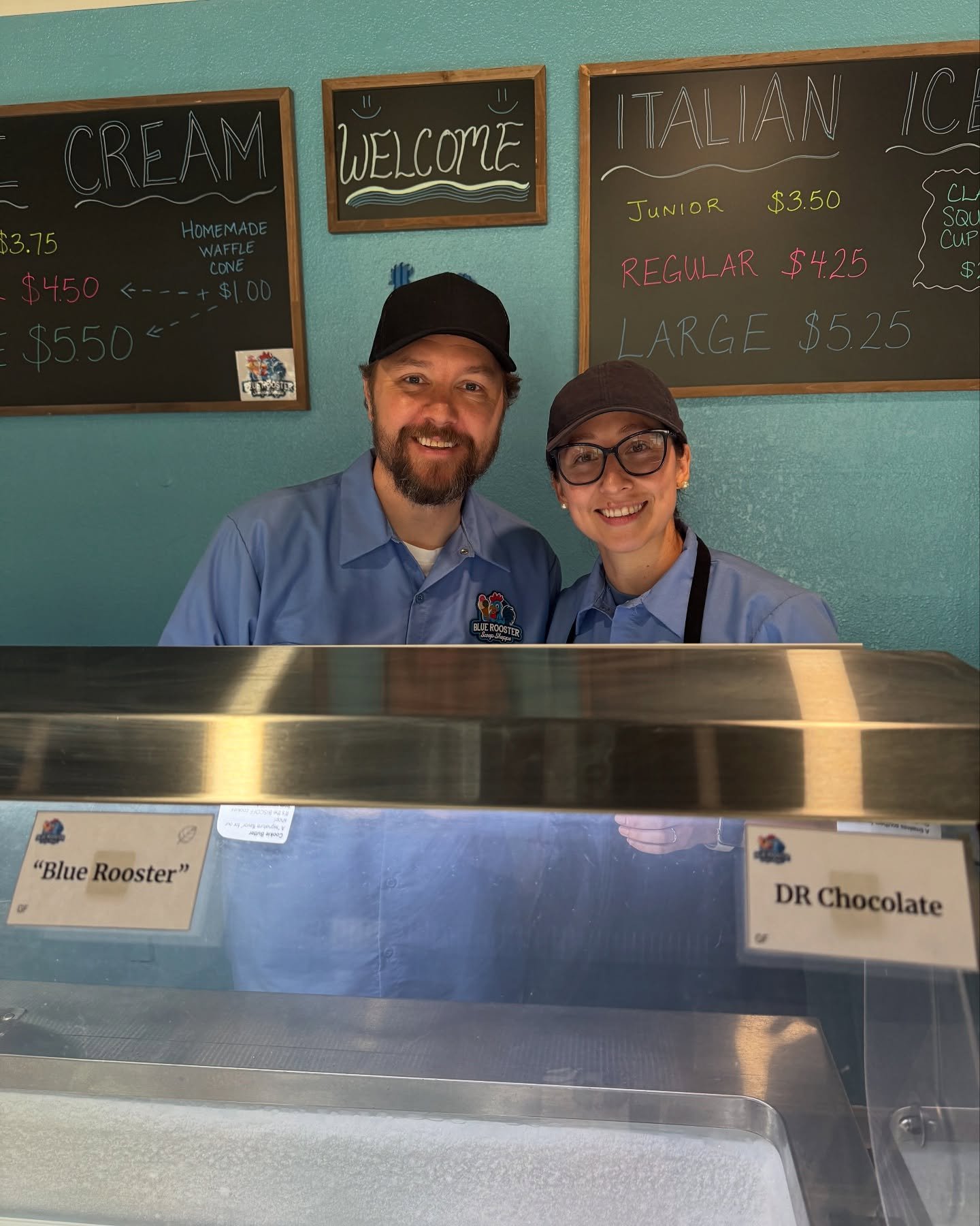 We had the best time welcoming @blueroosterscoopshoppe to the community yesterday with a Chamber Ribbon Cutting! This sweet couple is serving the area with the highest quality, unique and delicious flavors- one scoop at a time! Swing by and give Blue