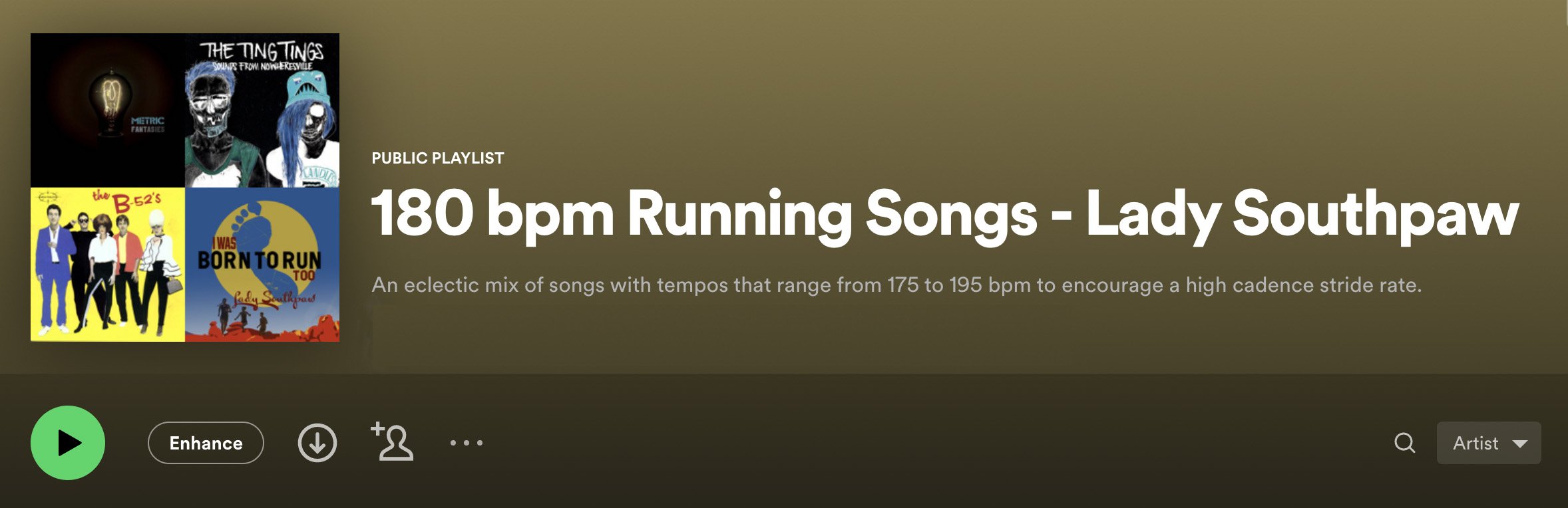 180 bpm Spotify Running Playlist