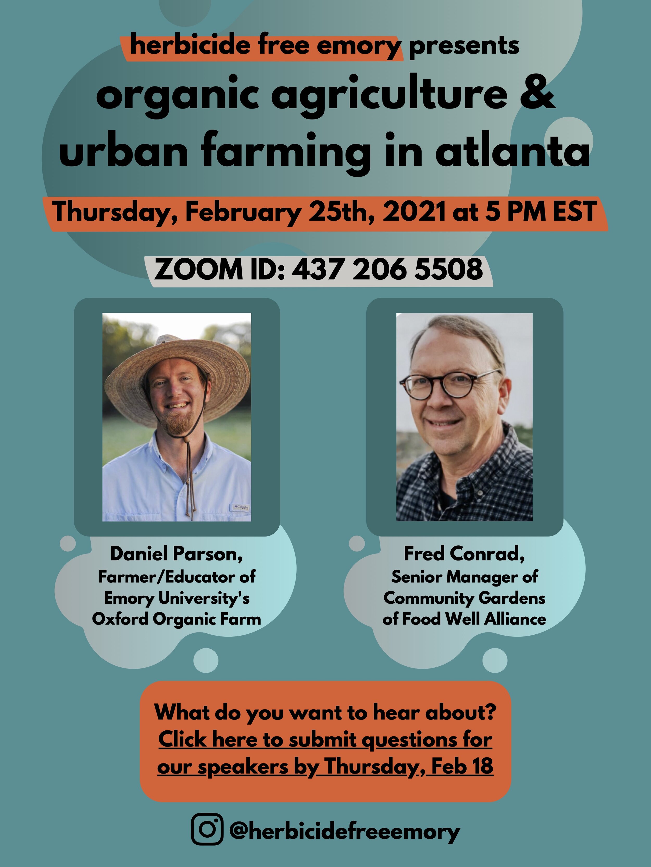 2/25/21: HFC Emory: Organic Agriculture and Urban Farming in Atlanta 