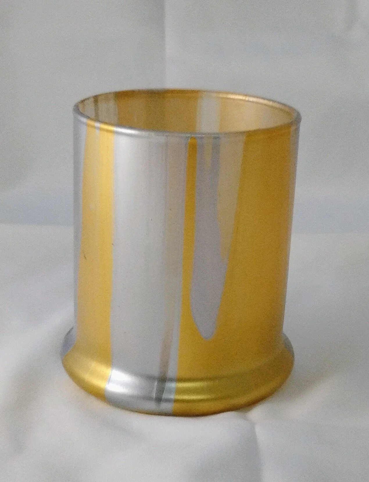 Pour Art: Hand-Painted Tumbler Cup - Carnival Stripe