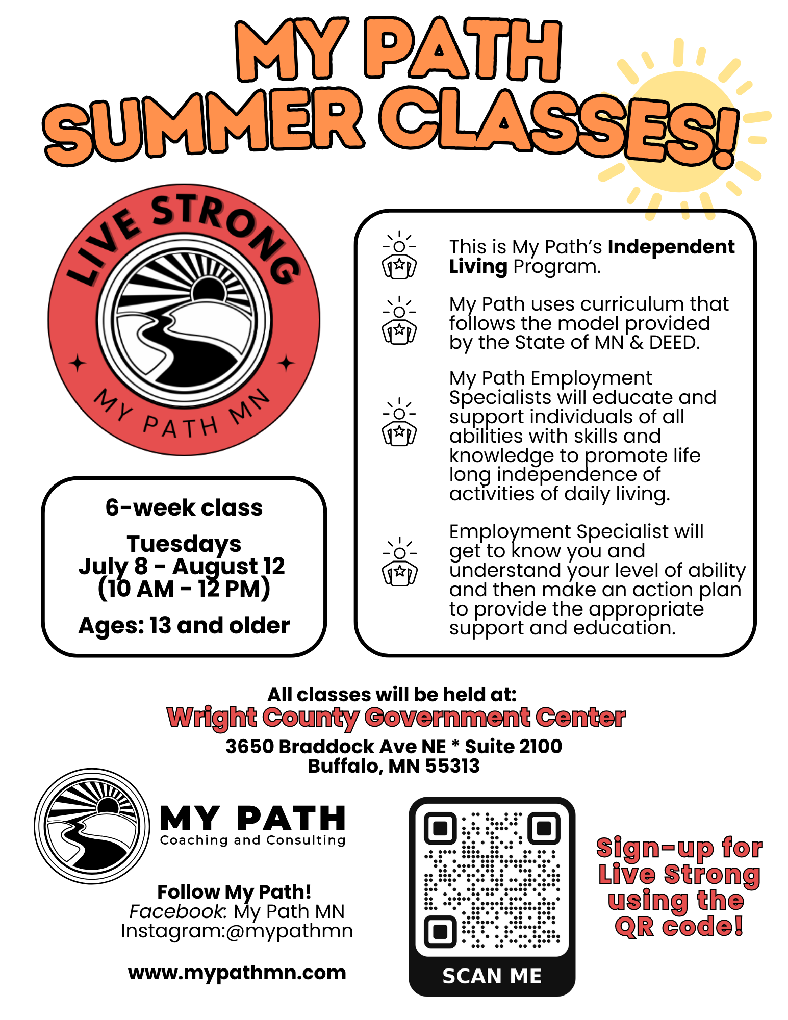 Live Stong - Independent Living Skills Training Program in Buffalo MN