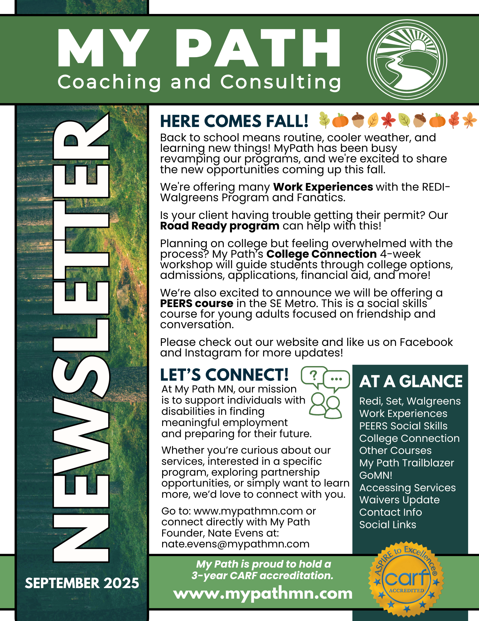 September 2025 Newsletter