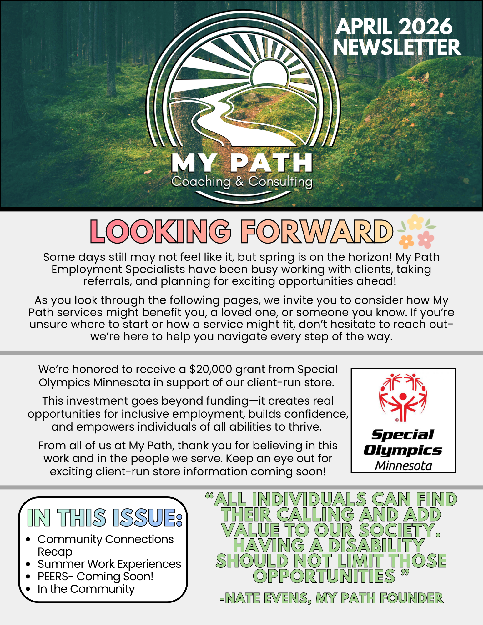 April 2026 Newsletter