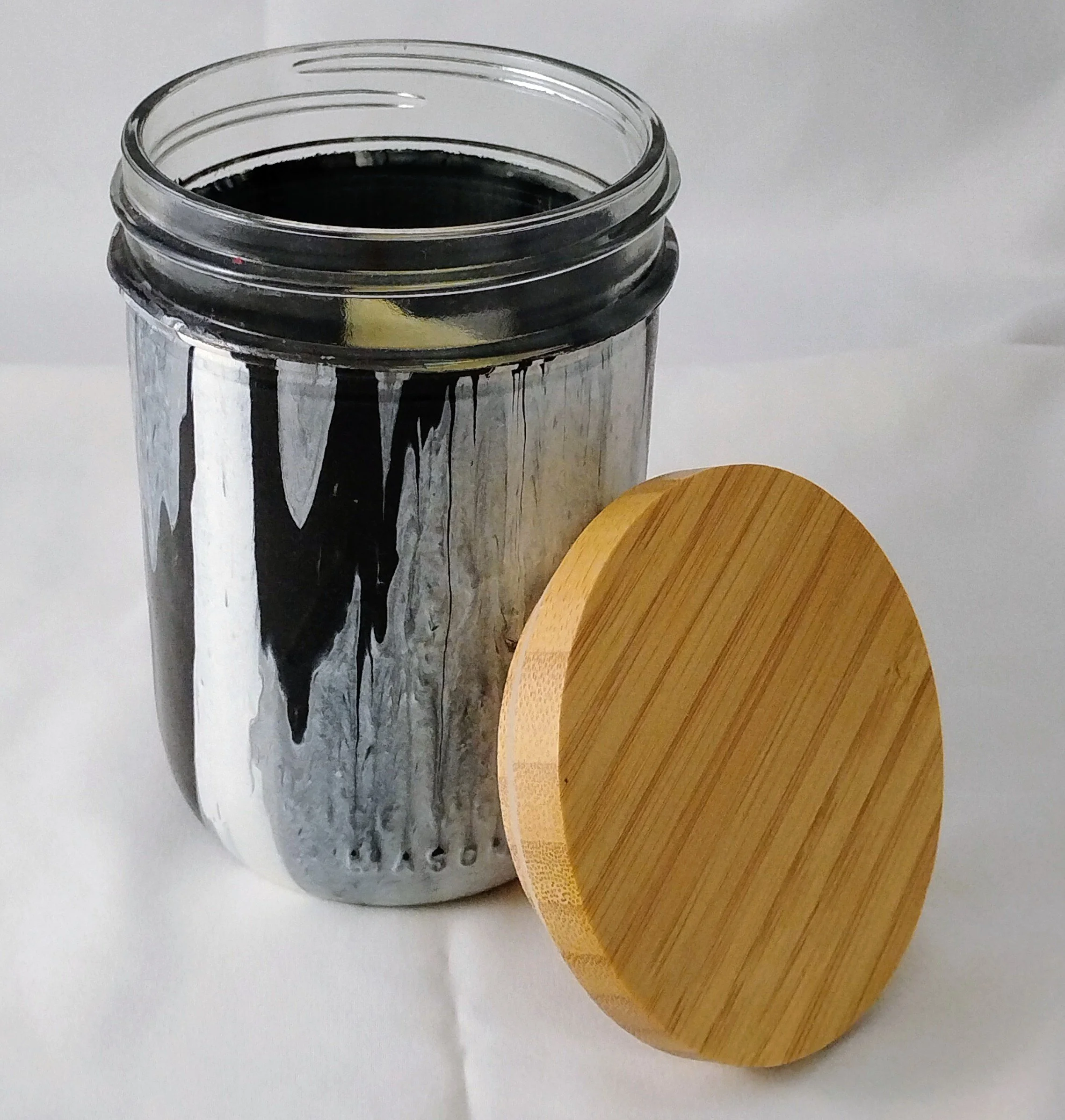 Pour Art: Decorative Jar with Lid - Silver Mist (Bamboo)