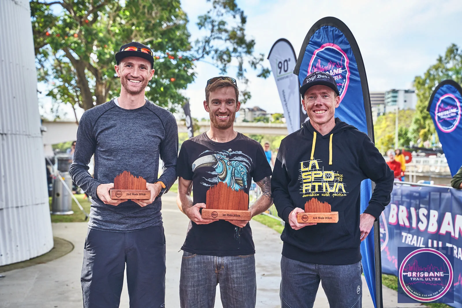Male BTU30 Podium, Josh Dinale 2nd , Luke Garrett 1st , Aaron Knight 3rd.