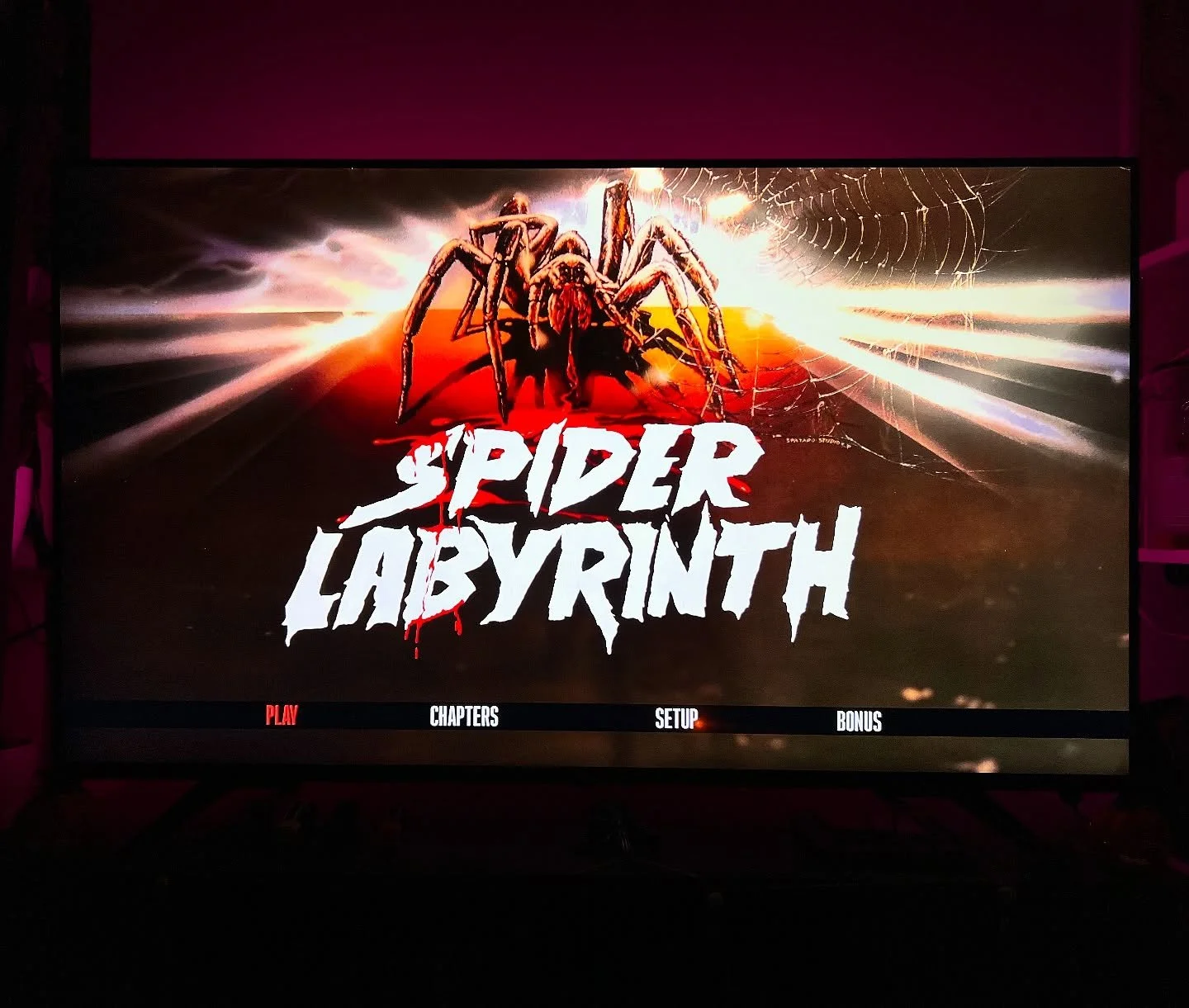 #NowWatching at PAD Studio: North - THE SPIDER LABYRINTH (1988)

I picked up the Severin 4K based on @davidironswriter&rsquo;s recommendation. So far he hasn&rsquo;t steered me wrong! -Corey
&mdash;&mdash;&mdash;&mdash;&mdash;&mdash;&mdash;&mdash;&md