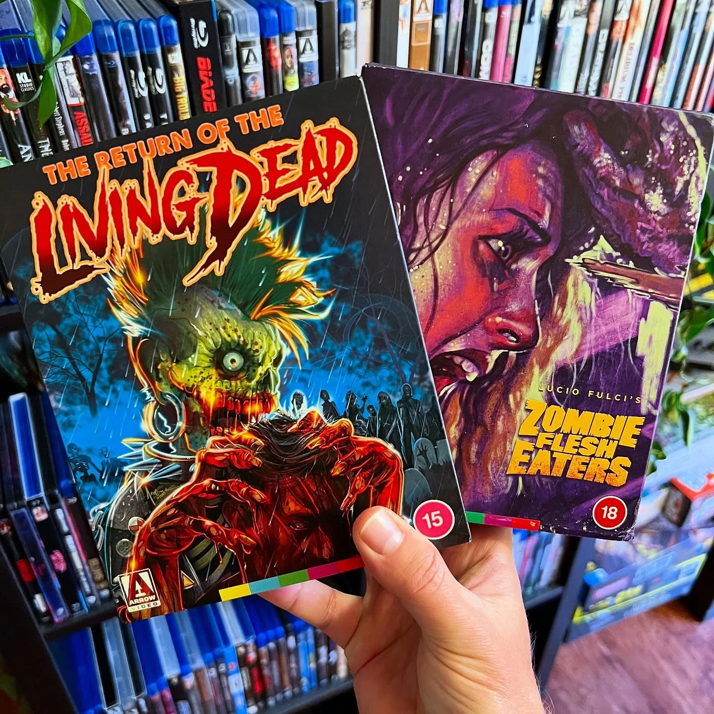 Mail Day at PAD Studio: North - RETURN OF THE LIVING DEAD and ZOMBIE FLESH EATERS 4Ks by Arrow Video

A huge THANK YOU to David Irons (@davidironswriter) for sending these over from the UK! I love that all 4Ks are region-free 🤘-Corey
&mdash;&mdash;&