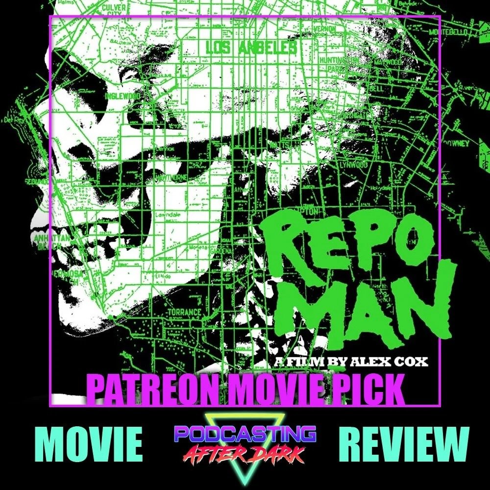 🎙NEW EP🎙We review the iconic punk classic, REPO MAN (1984)! Listen now on Spotify, Apple Podcasts, and YouTube!

www.podcastingafterdark.com/padepisodes/repo-man-1984-review

A huge THANK YOU to @robzilla1972 for suggesting this movie via our Patre