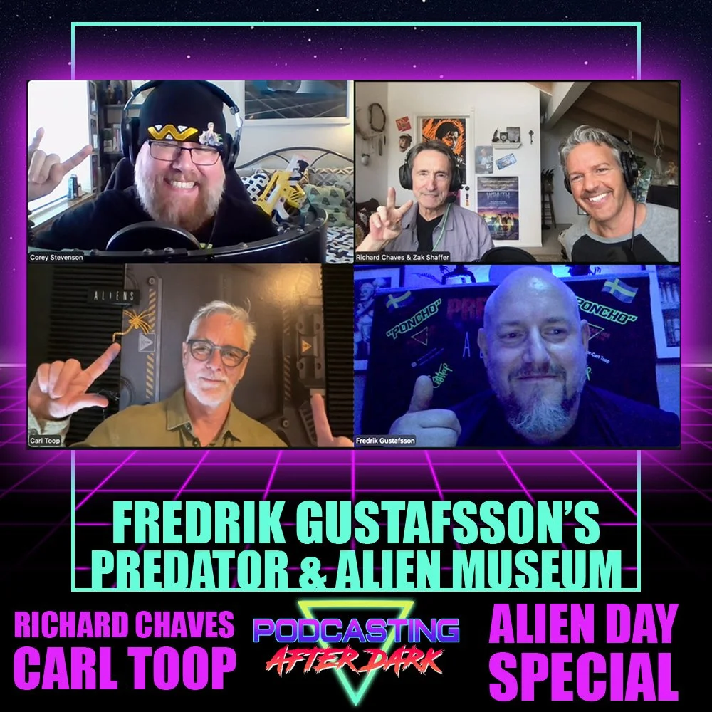 A virtual tour of Fredrik Gustafsson's Predator &amp; Alien Museum with Richard Chaves and Carl Toop