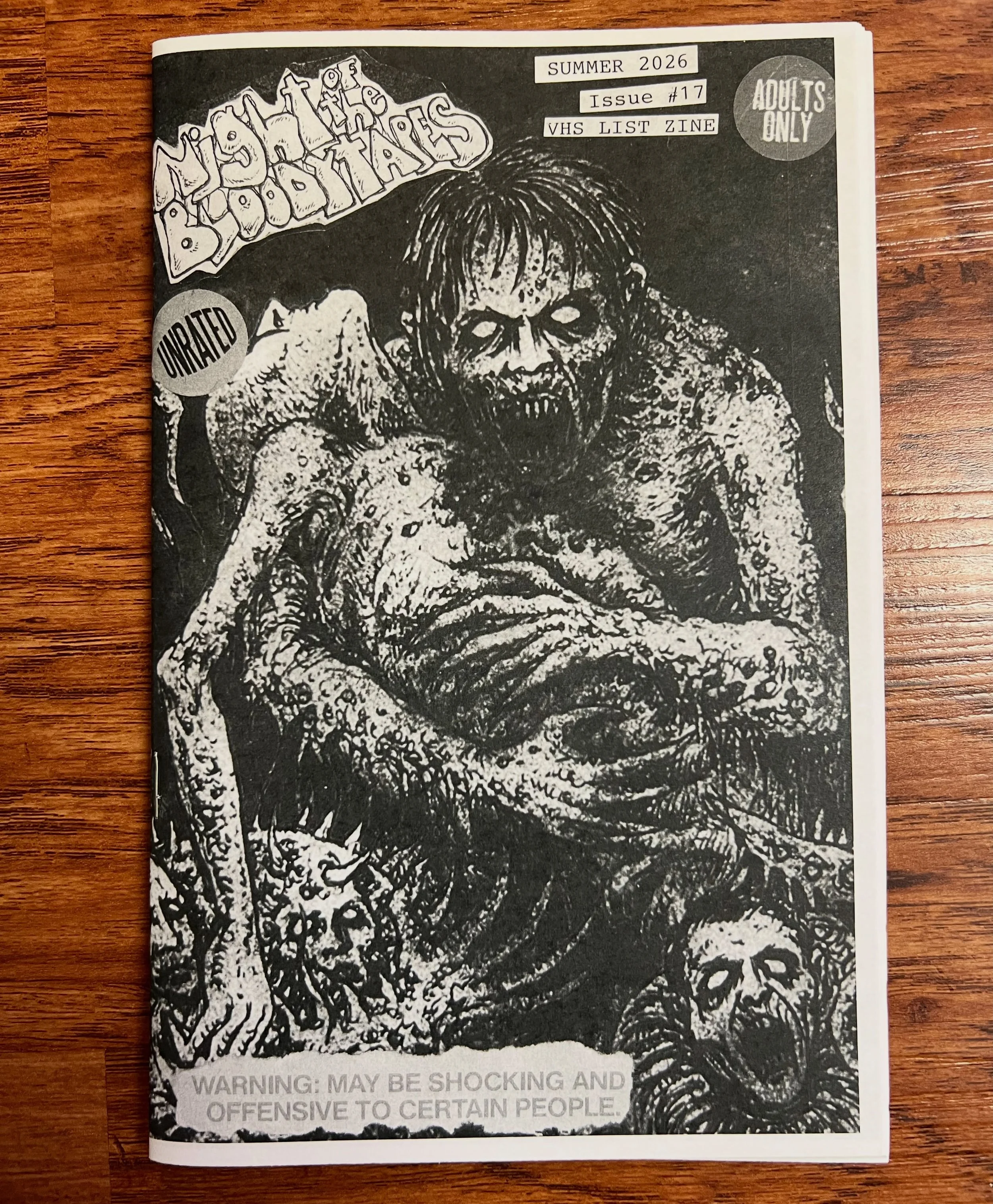 NOW READING at PAD Studio: North - NIGHT OF THE BLOODY TAPES #17

A huge THANK YOU to @tapesofhate for sending me the latest issues of his vhs zine! It&rsquo;s always a blast to read 🤘 -Corey

#vhs #zine #horror #underground