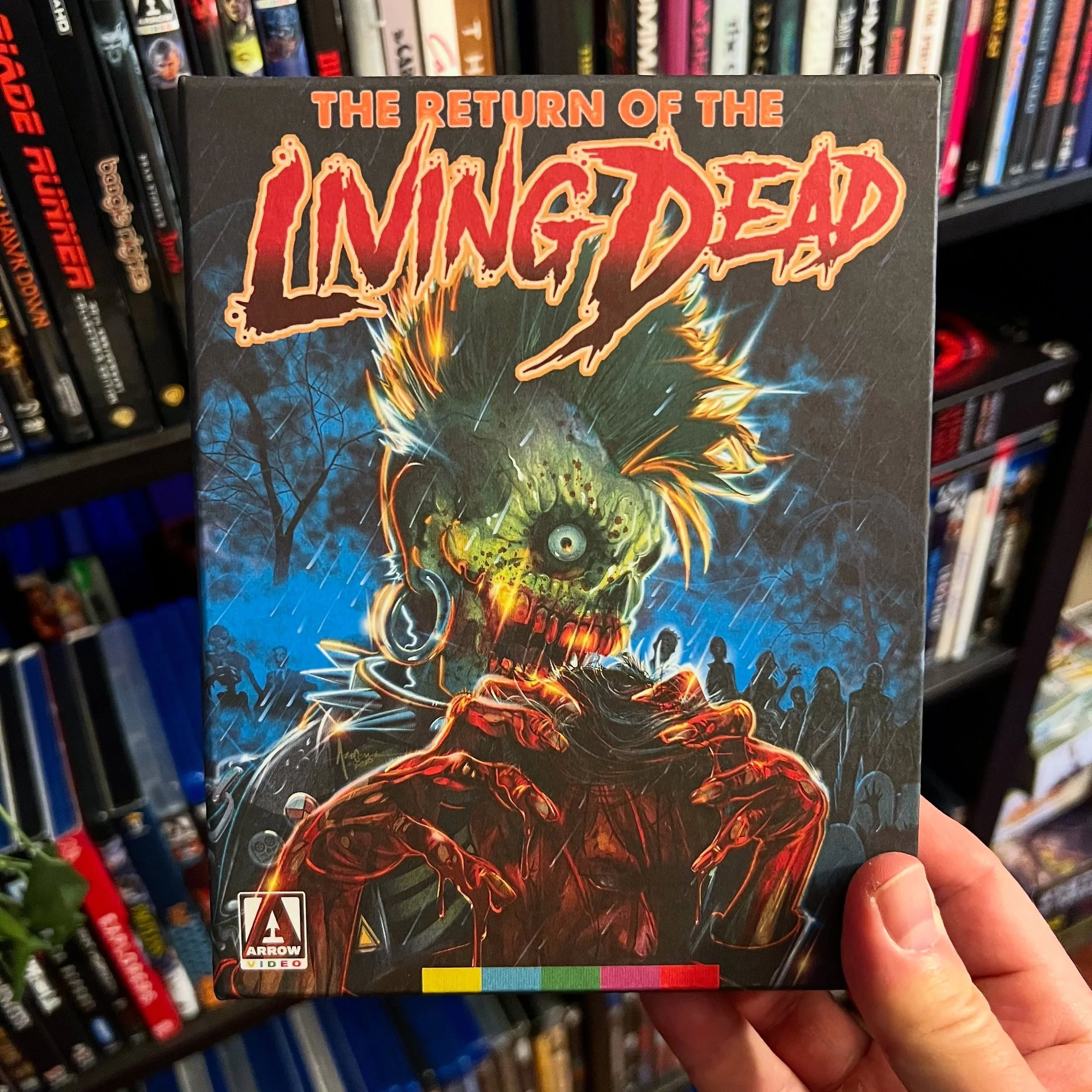 Now Watching at PAD Studio: North - RETURN OF THE LIVING DEAD (1985)

Since we&rsquo;re watching our 10yo nephew tomorrow we have to celebrate #RotLDDay one day early. Thanks to @davidironswriter for sending me this Arrow 4K from the UK! -Corey 
&mda