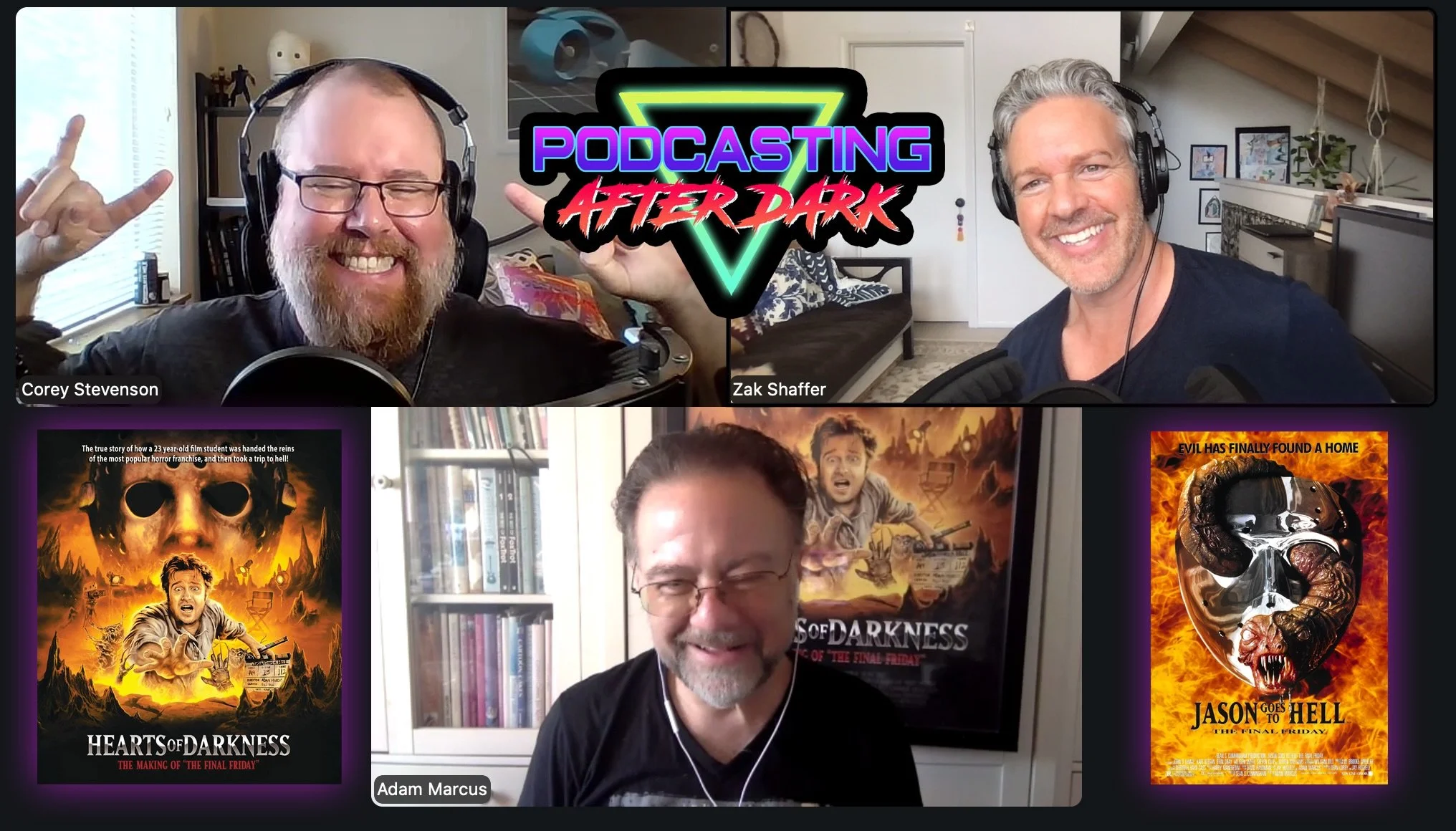 Thank you to JASON GOES TO HELL (1993) director, ADAM MARCUS for coming on our show and chatting with us for almost 2 hours!! It was an absolute blast!

Look for the interview to drop next month on all major pod-apps!

Follow Adam Marcus @adammarcus1