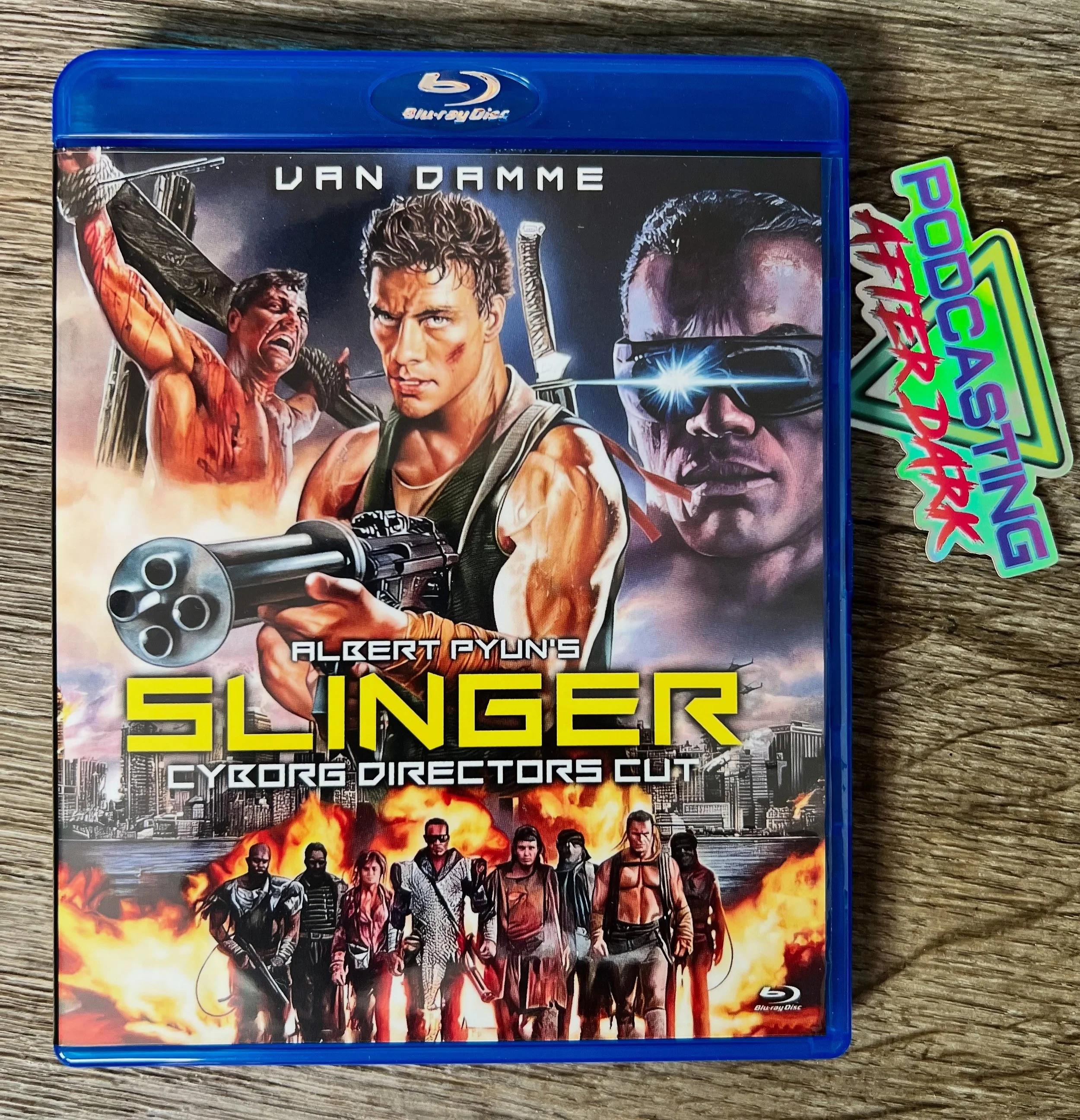 We recorded our review of CYBORG: THE SLINGER CUT (1989) with @davidullman yesterday! The episode will drop on Spotify, Apple, and YouTube next week!

You can purchase the Blu-ray at @yippeemothervideo 
&mdash;&mdash;&mdash;&mdash;&mdash;&mdash;&mdas