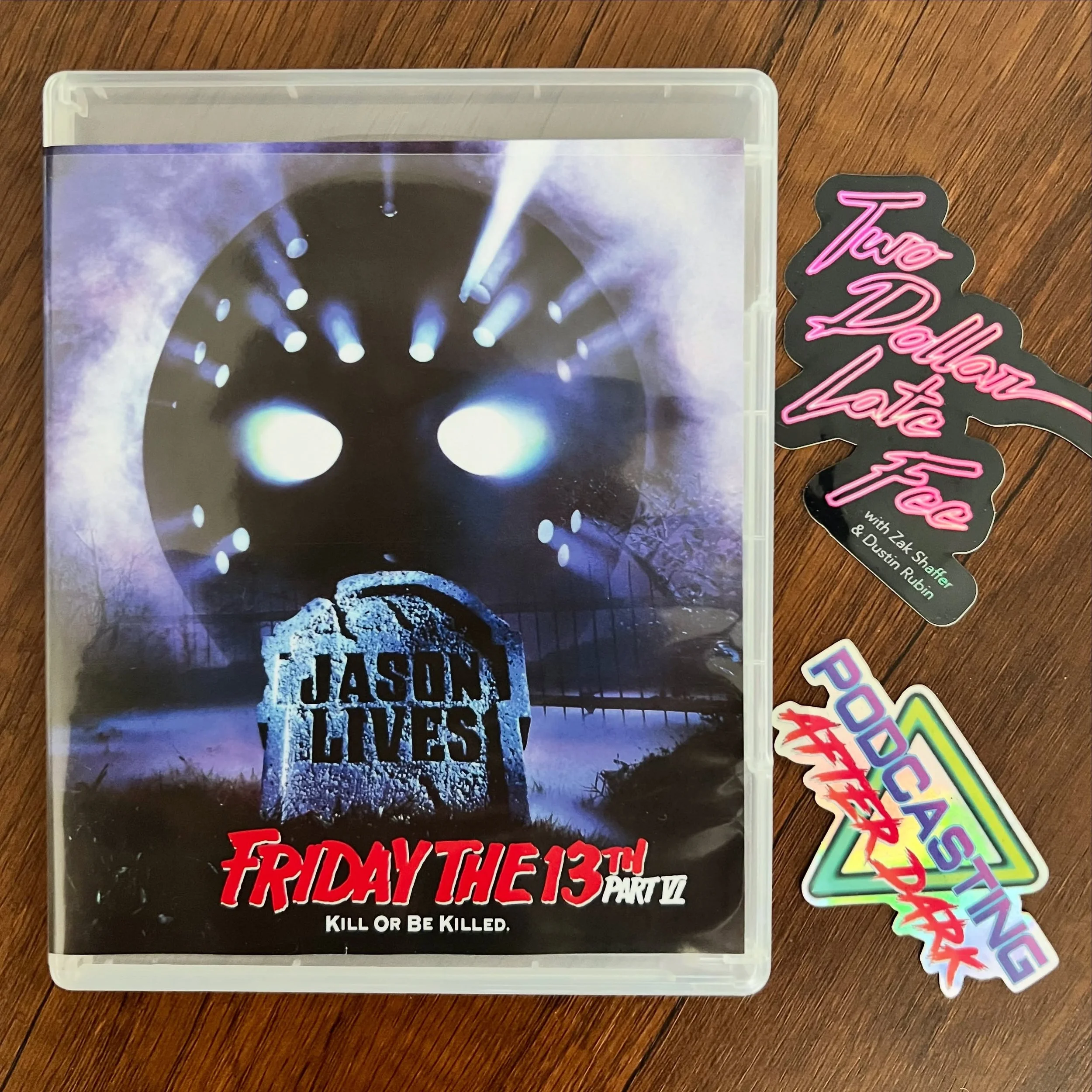 We recorded our Two Dollar Late Fee / Podcasting After Dark crossover episode today! This time Zak and Corey are discussing FRIDAY THE 13TH Part 6! Everything from the kills to the killer soundtrack! Look for it to drop later this month on YouTube, S