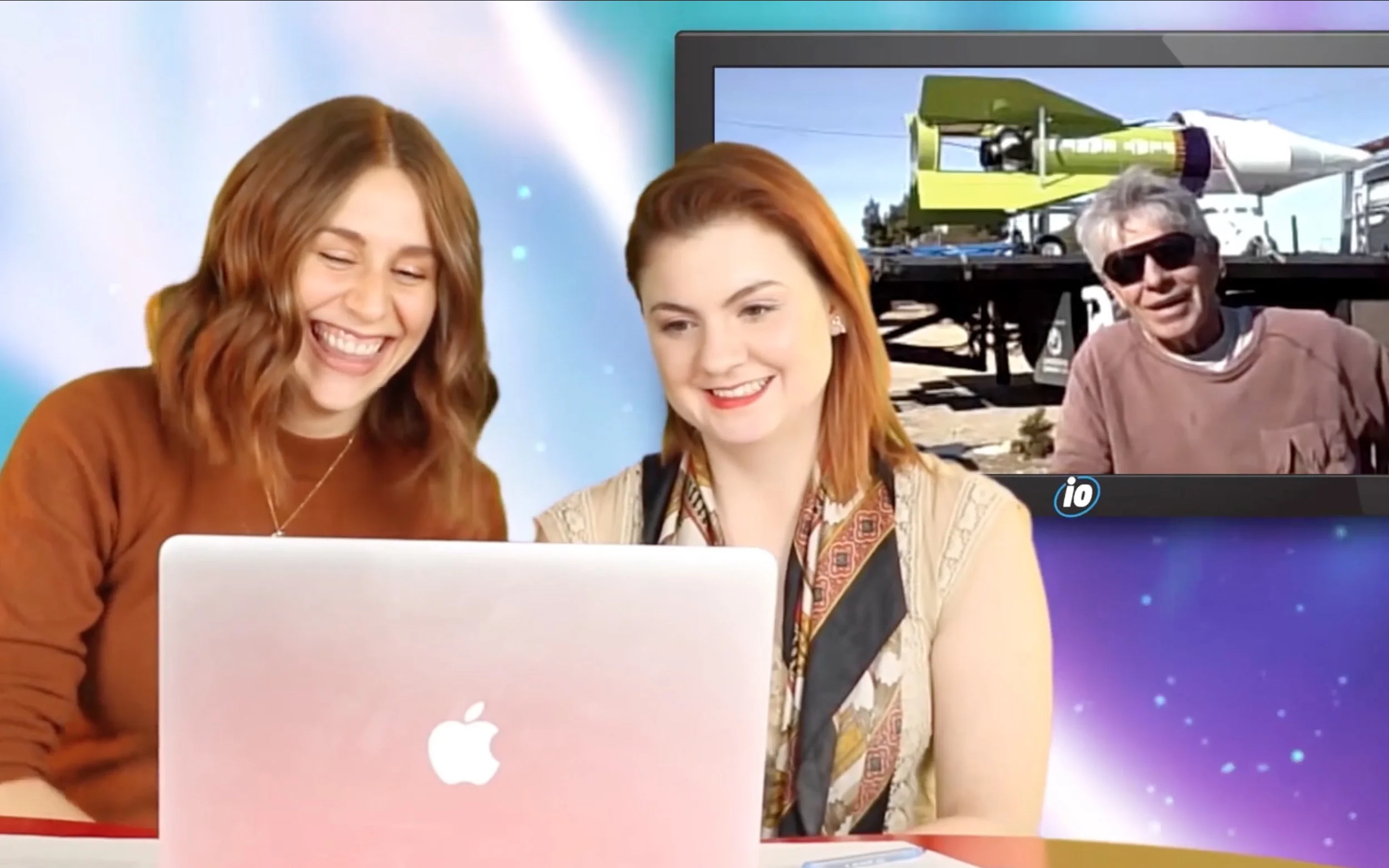 Charlotte Dobre and Rebecca Felgate interview 'Mad Mike' Hughes about the flat-Earth rocket launch for an episode of InformOverload.