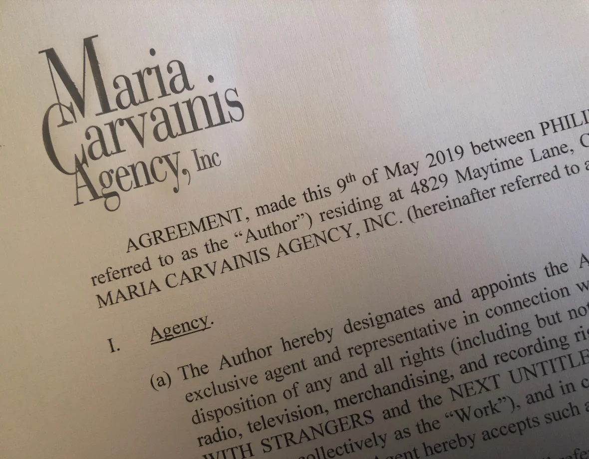 Signed with Elizabeth Copps / Maria Carvainis Agency