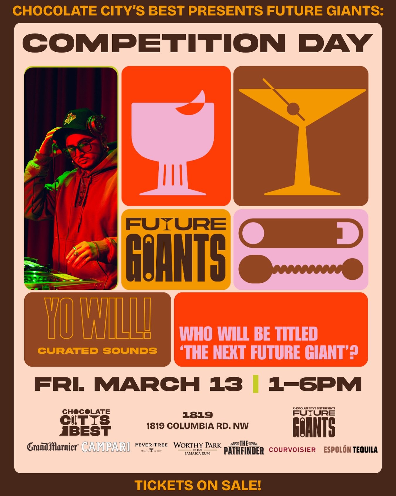 ✨🎟️ Future Giants TICKETS ARE LIVE. 🎟️✨

Presented by Chocolate City&rsquo;s Best, this is where the next generation of beverage leaders takes the stage.

We&rsquo;re just one week away until our Future Giants competitors are ready to share their i