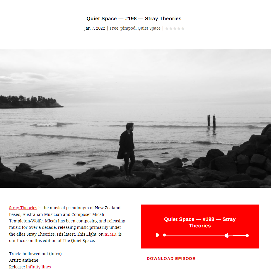 Quiet Space — #198 — Stray Theories / PimPod