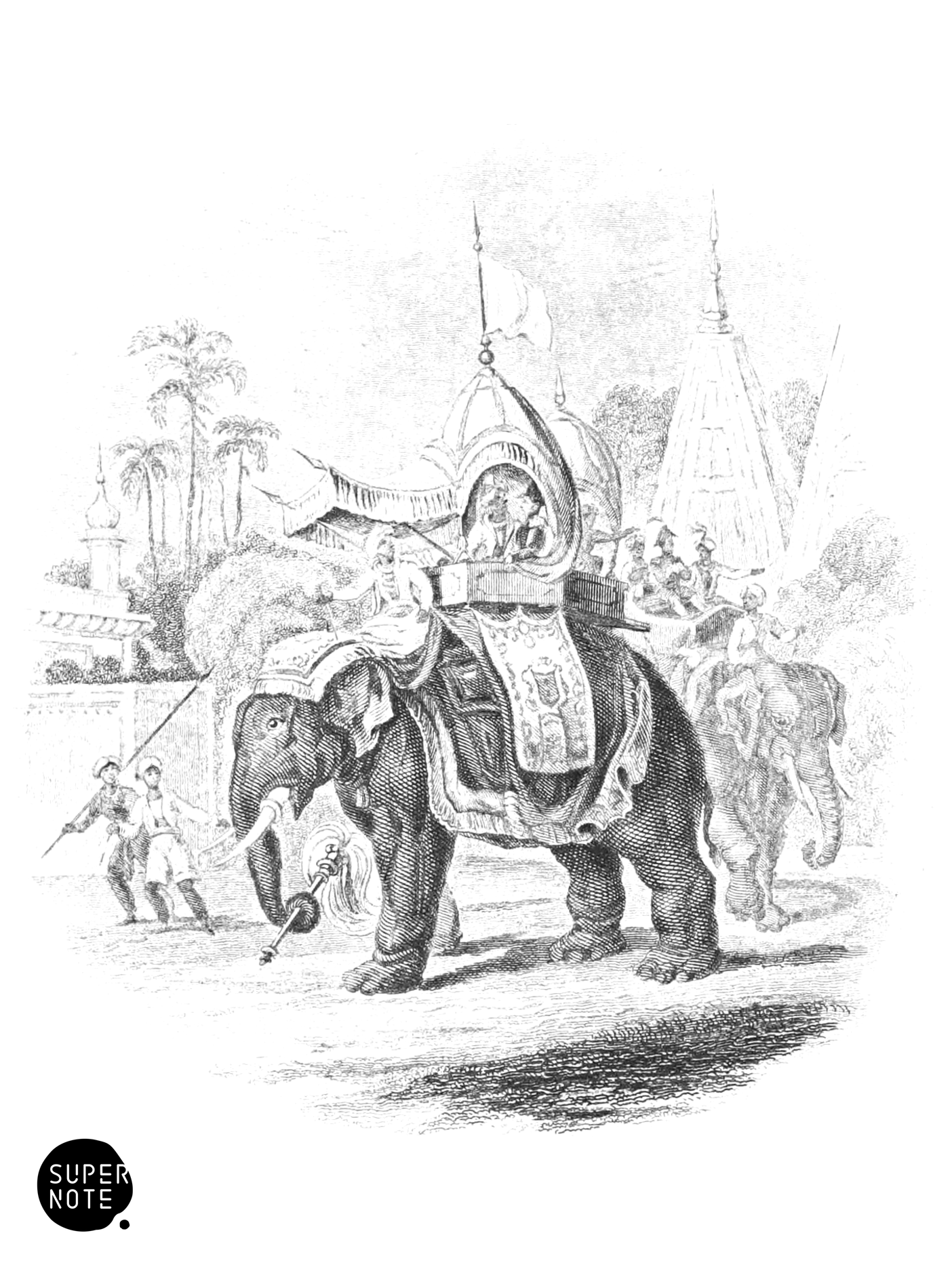 Elephant of India Caparisoned (vol-13 vignette).png