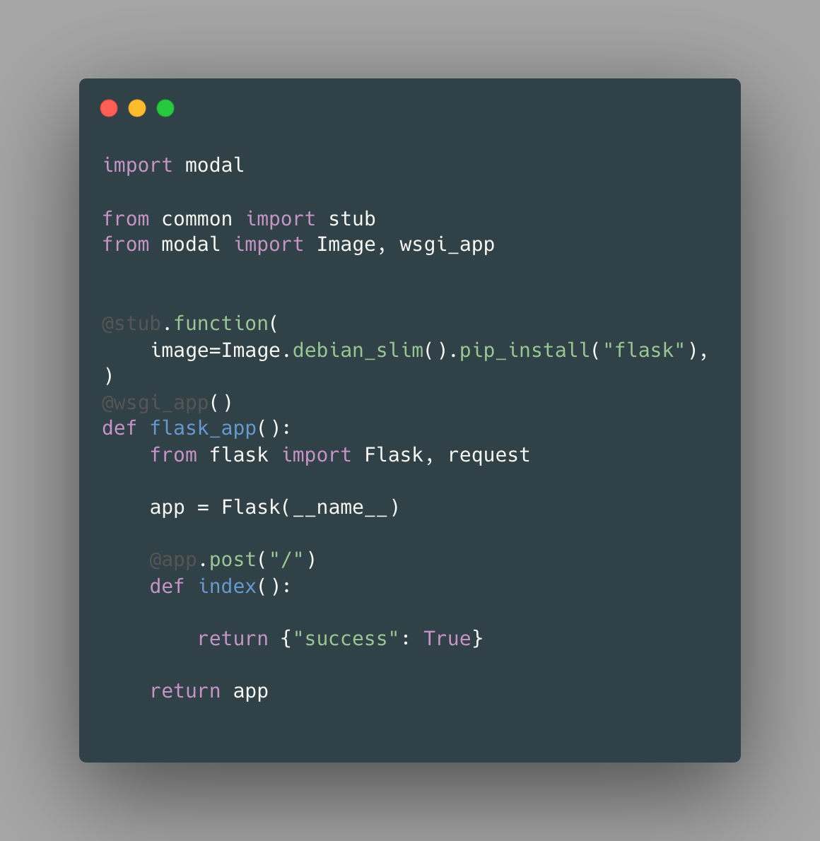 How To Create a Simple Modal Flask Web Endpoint - Part 2 — Stephen ...