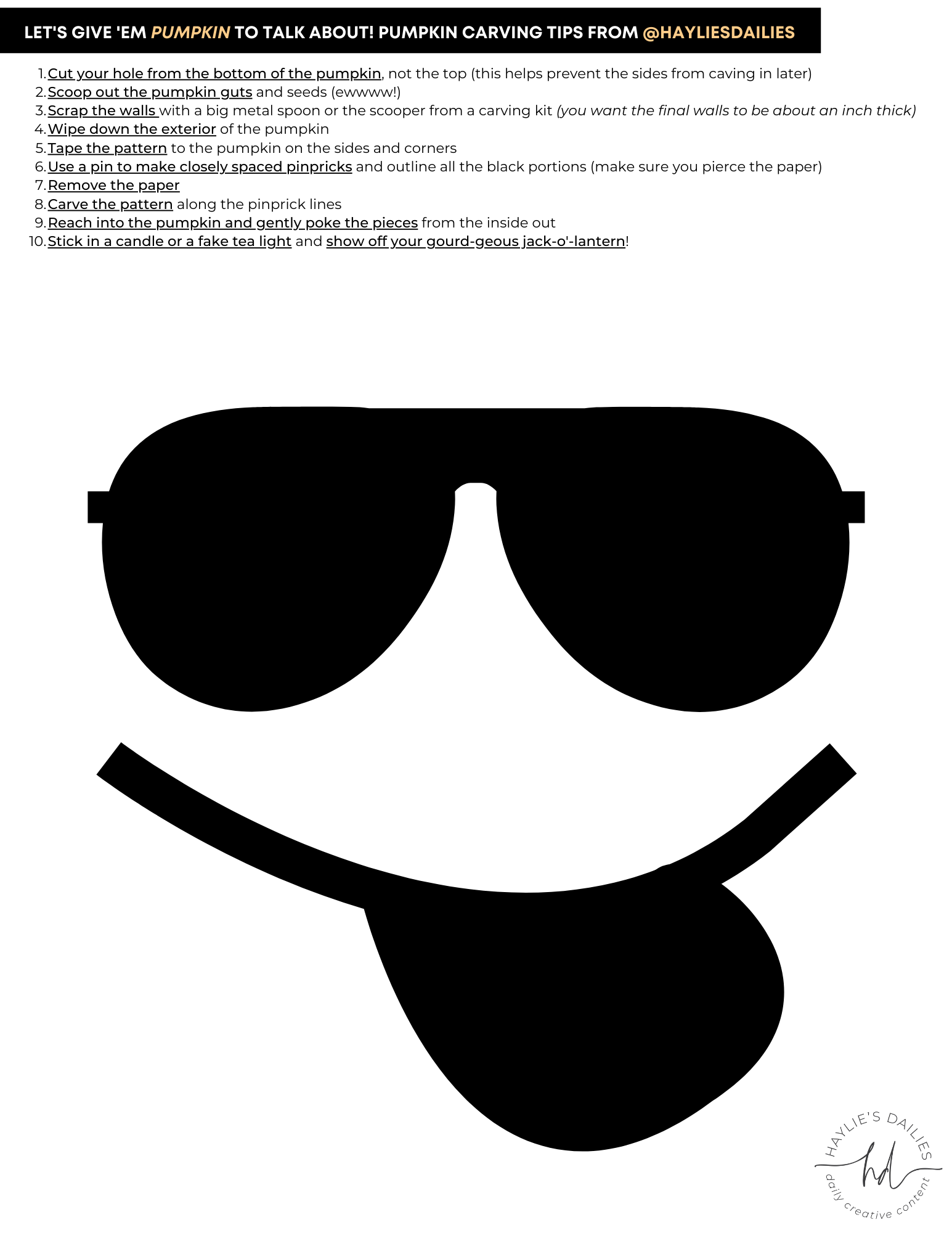 Free Printable Pumpkin Carving Patterns For The Most Boo-tiful Jack-o ...