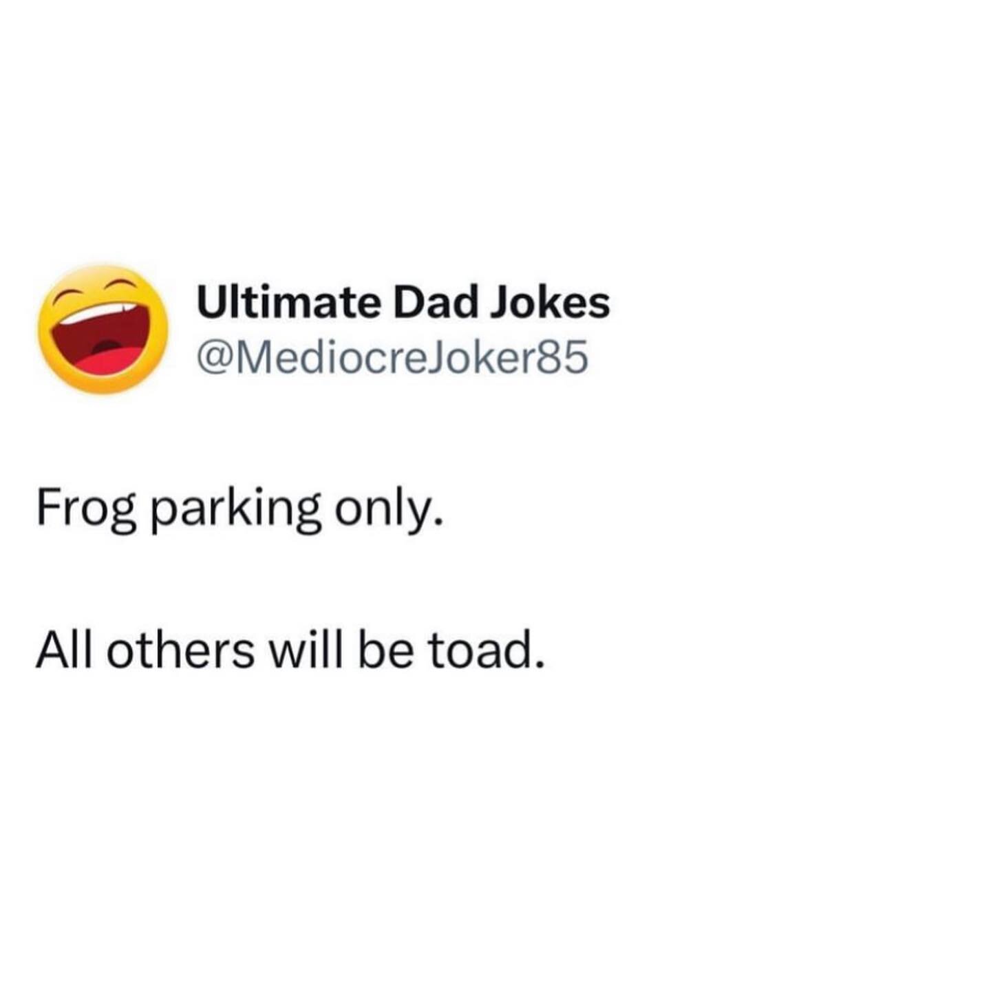 Frog jokes are always ribbeting 🐸

&gt;&gt; Swipe through for some punny jokes by @mediocrejoker85 😝

#TerribleJokeTuesday #funny #pun #meme #joke #jokes #lol #dadjokes