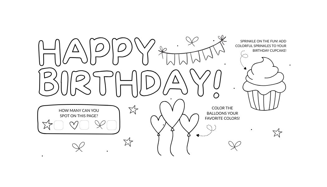 Free Printable Birthday Placemats for Kids’ Parties (3 Fun Designs!)