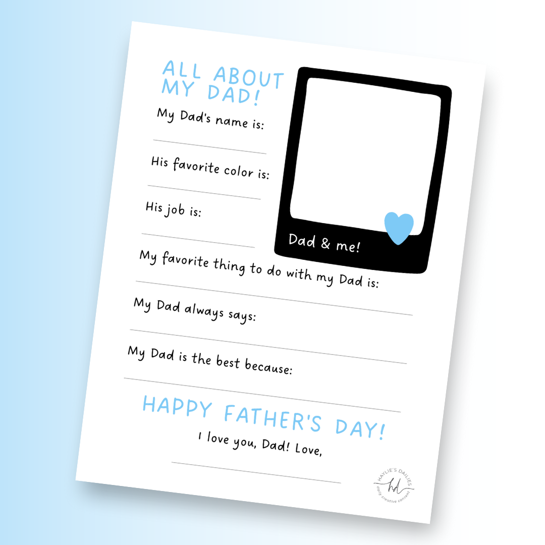 Father 39 s Day Fill In Free Printable - Free Printable Fill In! 