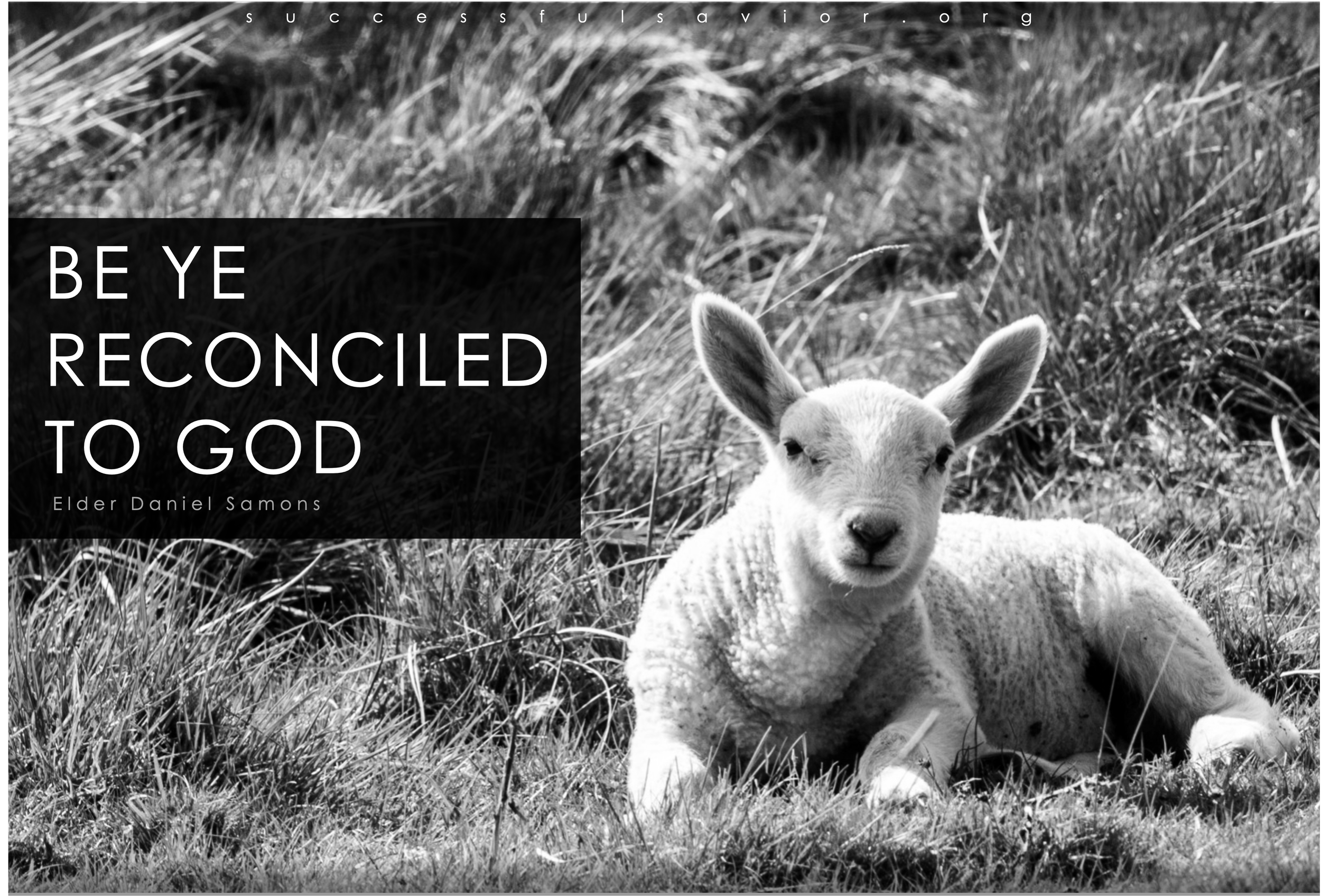 Be Ye Reconciled to God