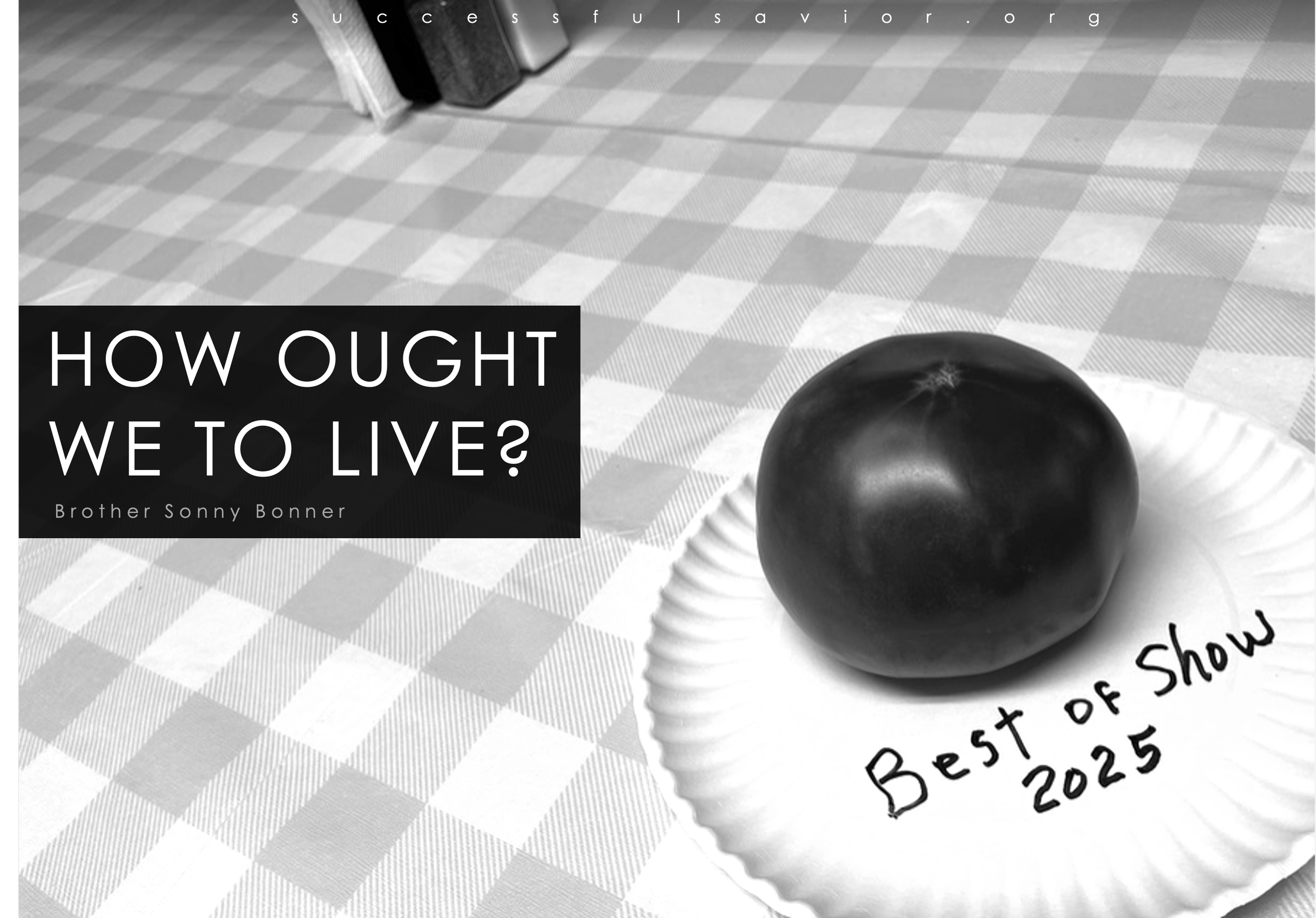 How Ought We To Live?