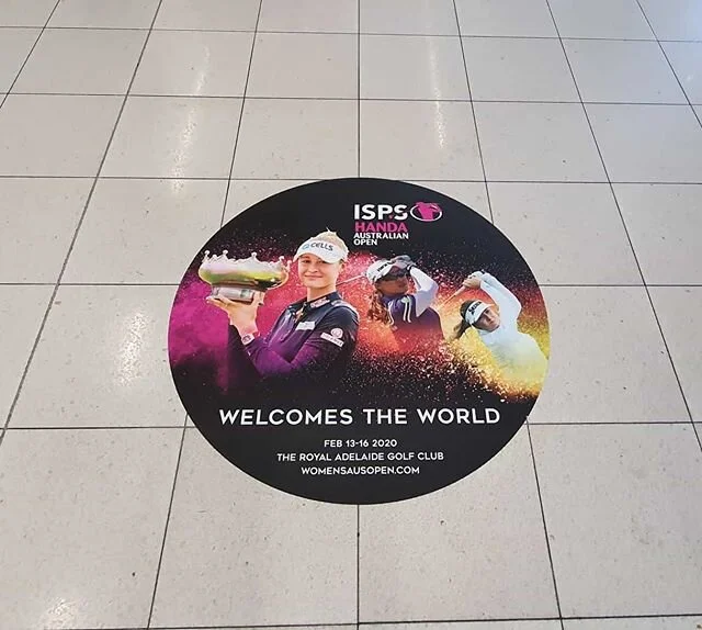 Vinyl sticker application, Adelaide Airport, Pullman Hotel