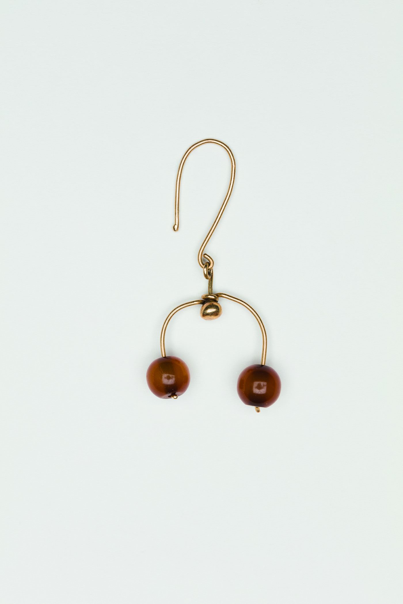   Untitled , 1980  Amber and Gold  1 1/8 x 2 inches  2.85 x 5.08 cm 