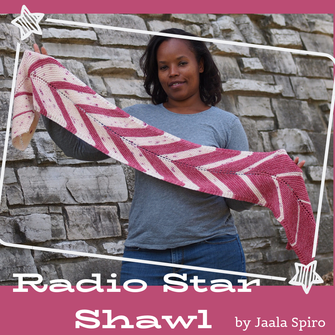 Radio Star Scarf Knitting Pattern — Jaala Spiro
