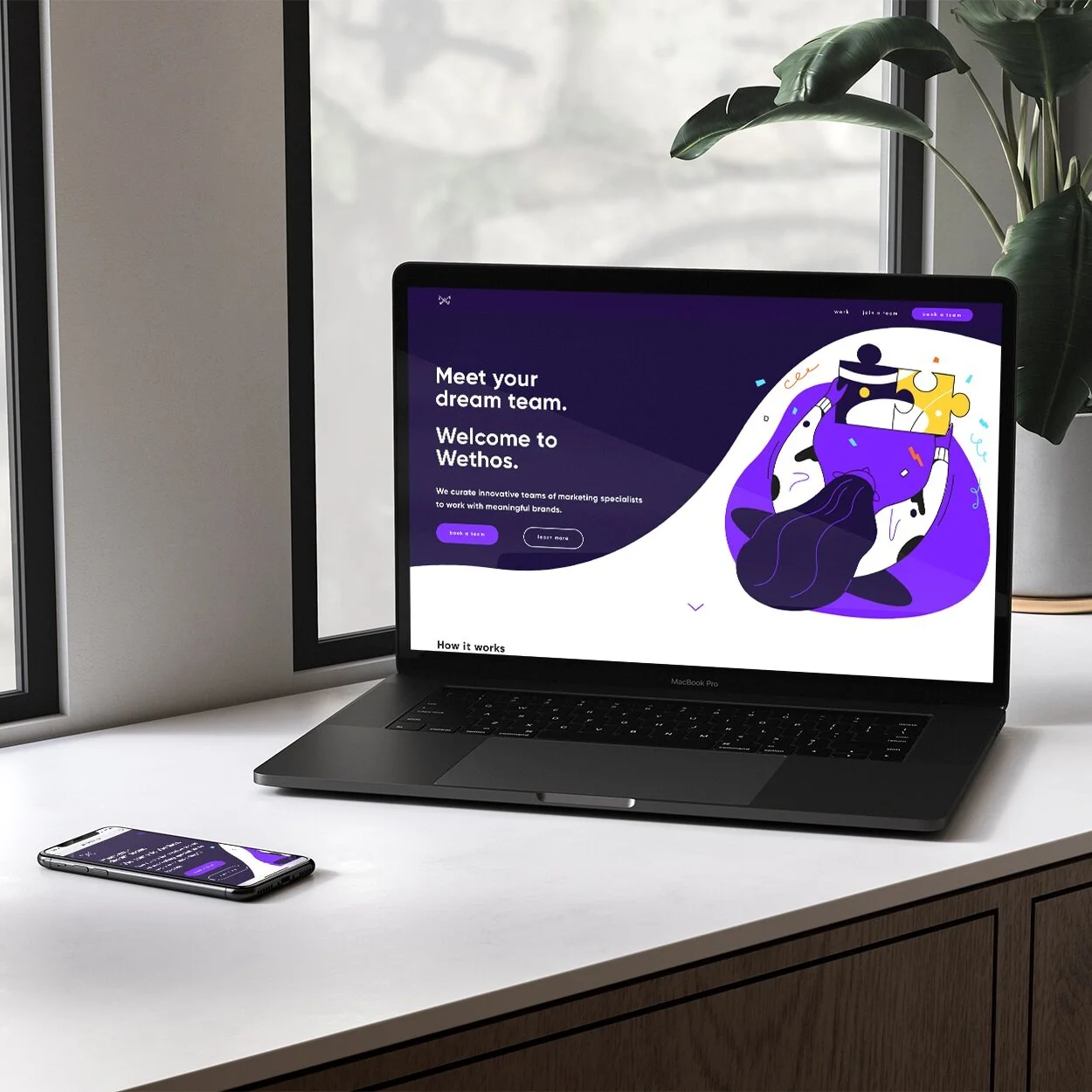 A Wethos Brand Team and a Wethos Website Team collaborated on our own relaunch.