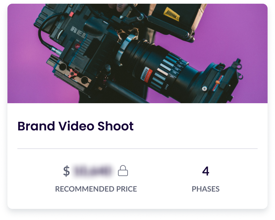 Brand Video Shoot Proposal Template