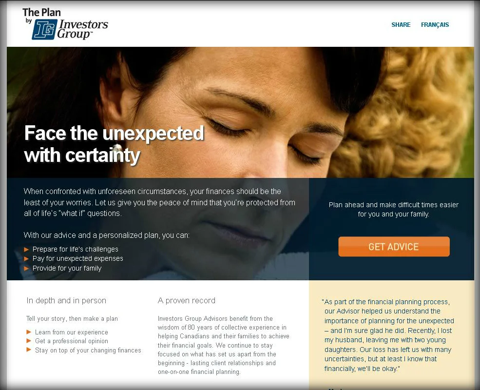    Our campaign focused on providing options and solutions when clients need them most.   