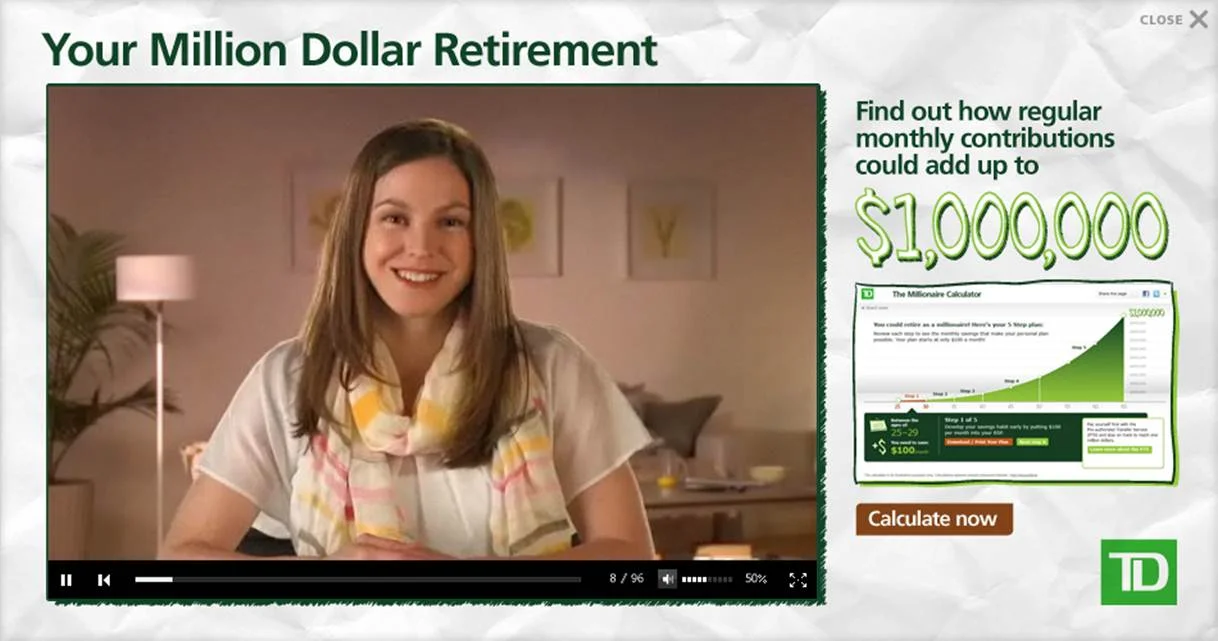    Videos, tools and web content helped audiences understand the need to start saving for retirement.   