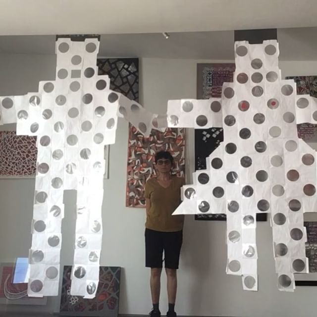 "PAPER MAN & WOMAN GONGS" GONGKINS. Performance 2019