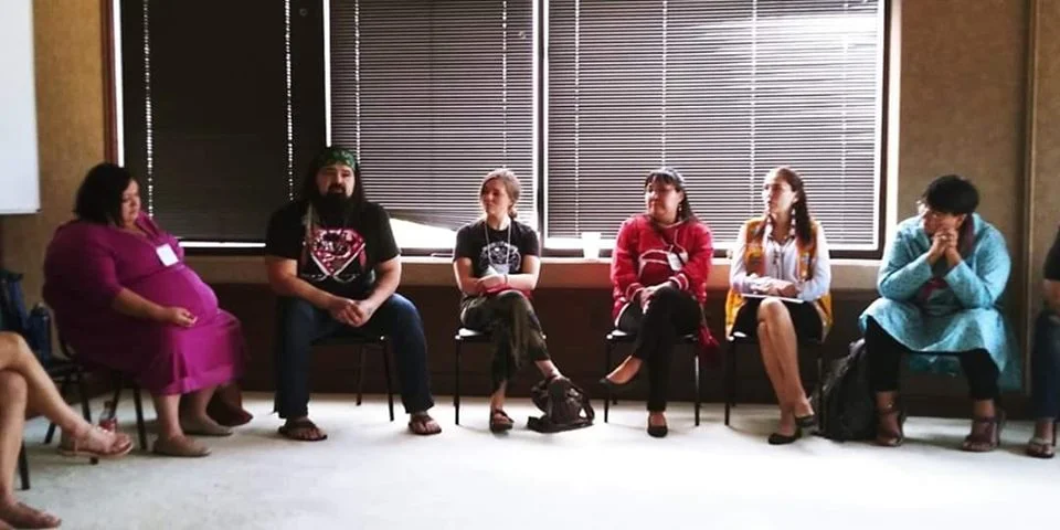 Ponca, OK May 2019 Arctic Panel with Martha Itta, Stanley Aksaitaq Riley, Siqiñiq Thomas, Bernadette Demientieff, and Siqiñiq Maupin.