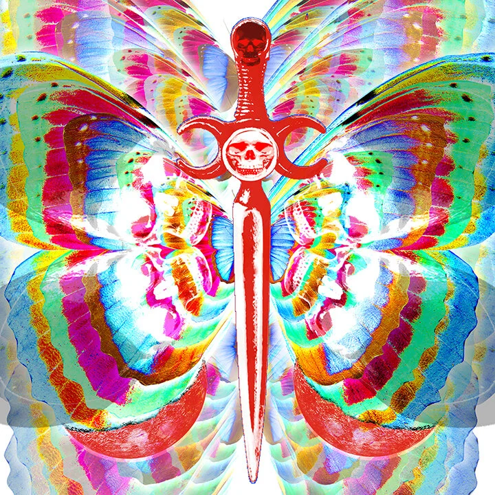 Gothic Butterfly Digital Collage/Illustration