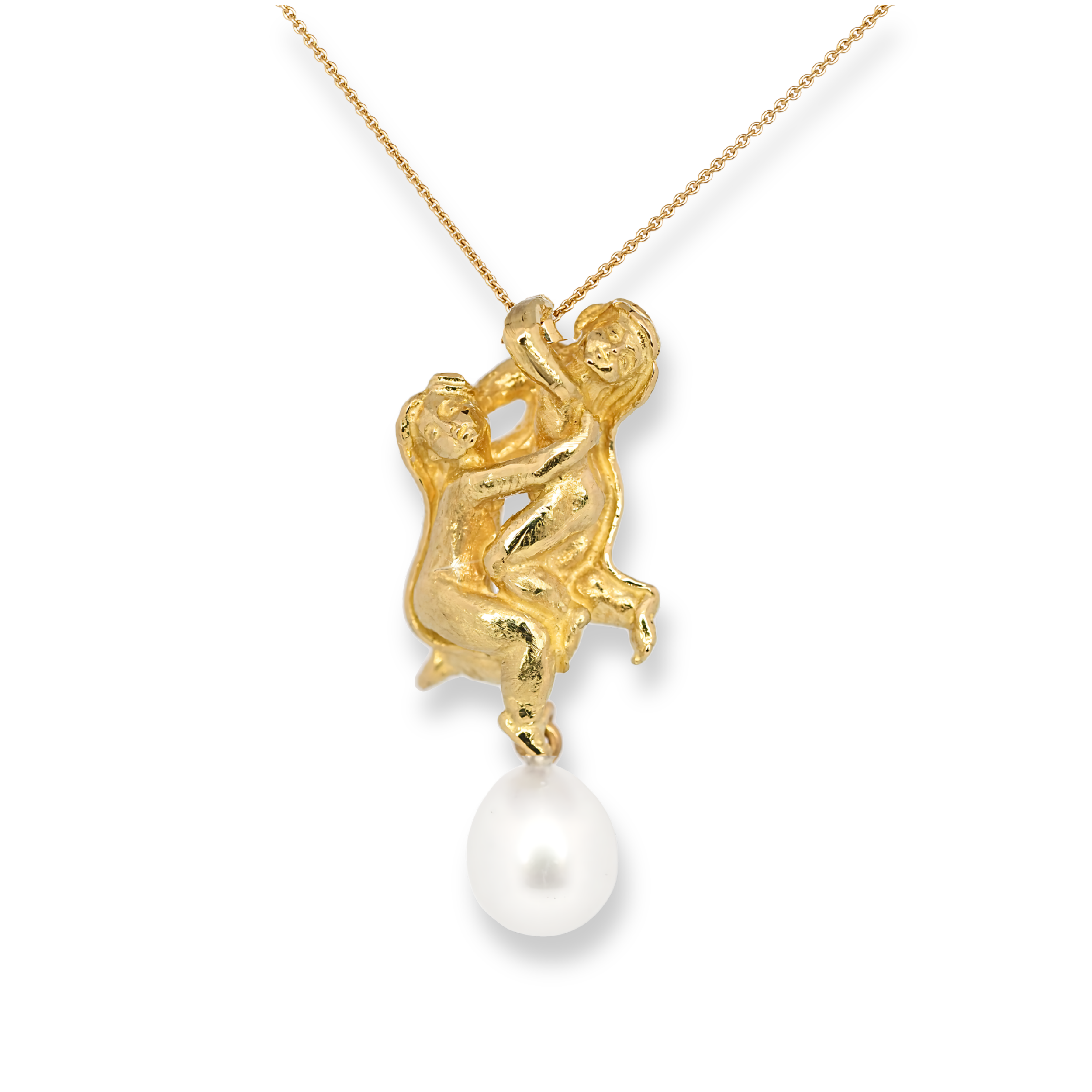 GEMINI SCULPTURE ZODIAC PENDANT