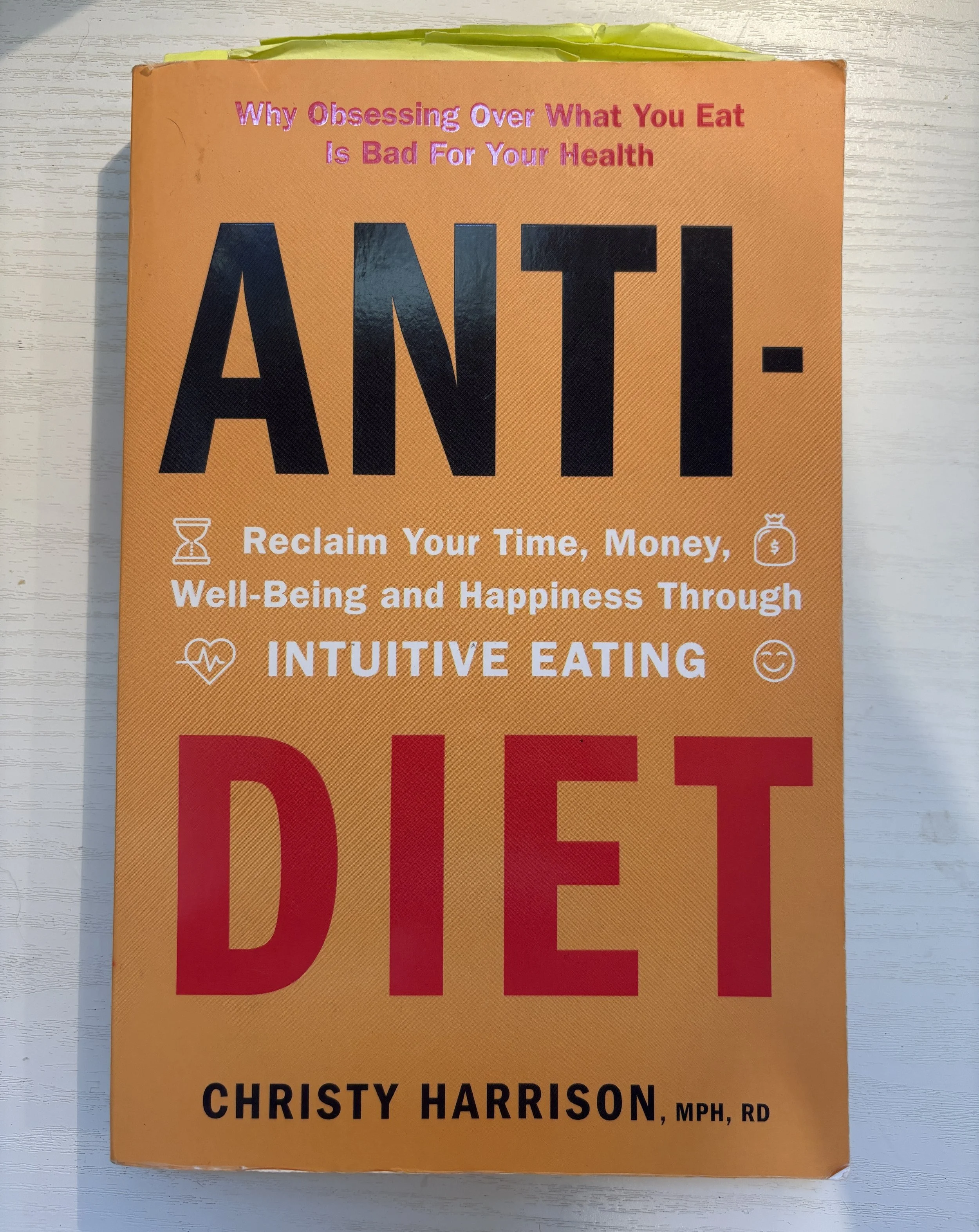 Anti diet book well being through intuitive eating and why obsessing over what you eat is bad for your health