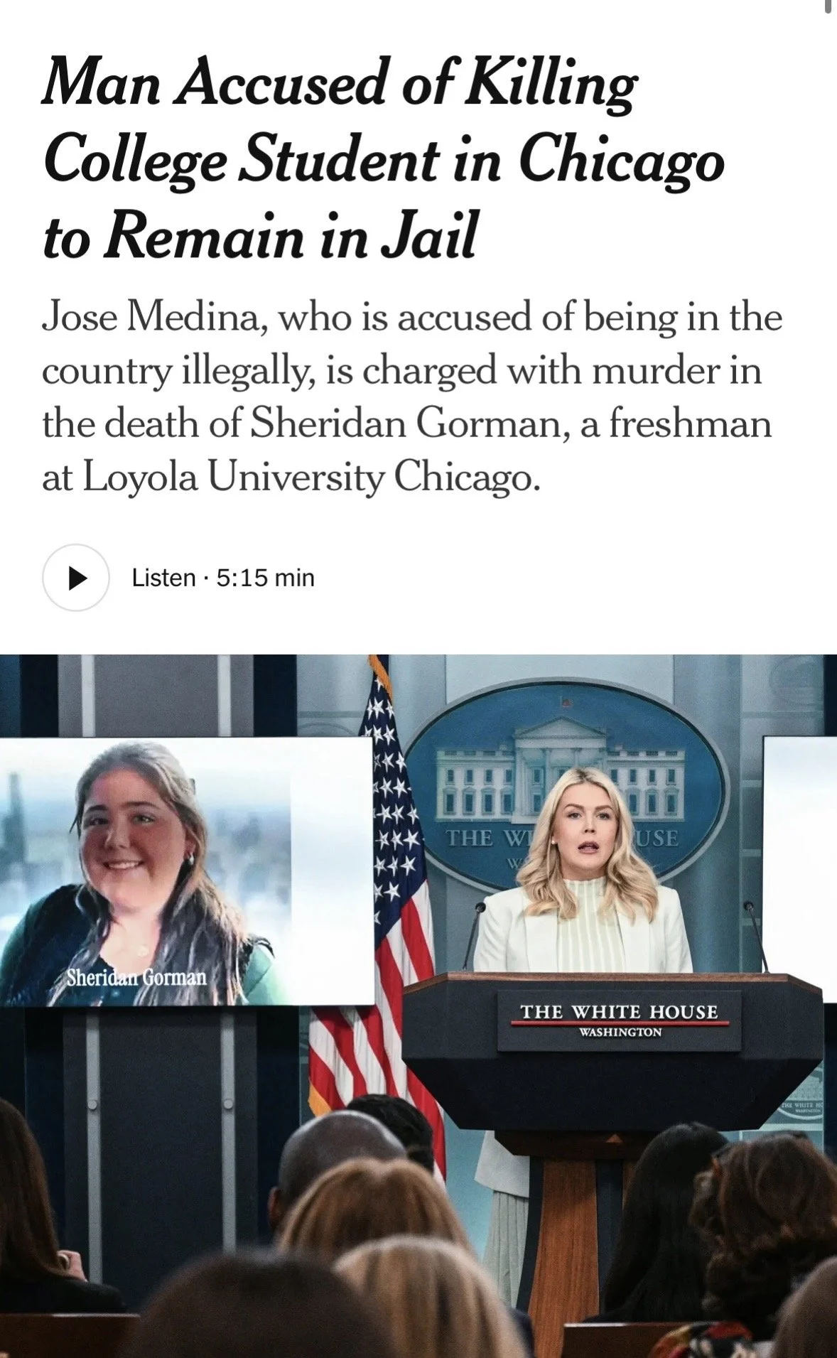 Man Accused of Killing College Student in Chicago to Remain in Jail