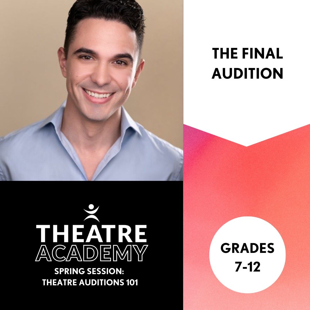 THIS SATURDAY,4/27! From Chicago to Broadway, Patrick Connaghan has lived the dream of every aspiring performer. Now calling PA home, he's sharing his wealth of experience with aspiring artists in our final spring Theatre Academy session.

Renowned f