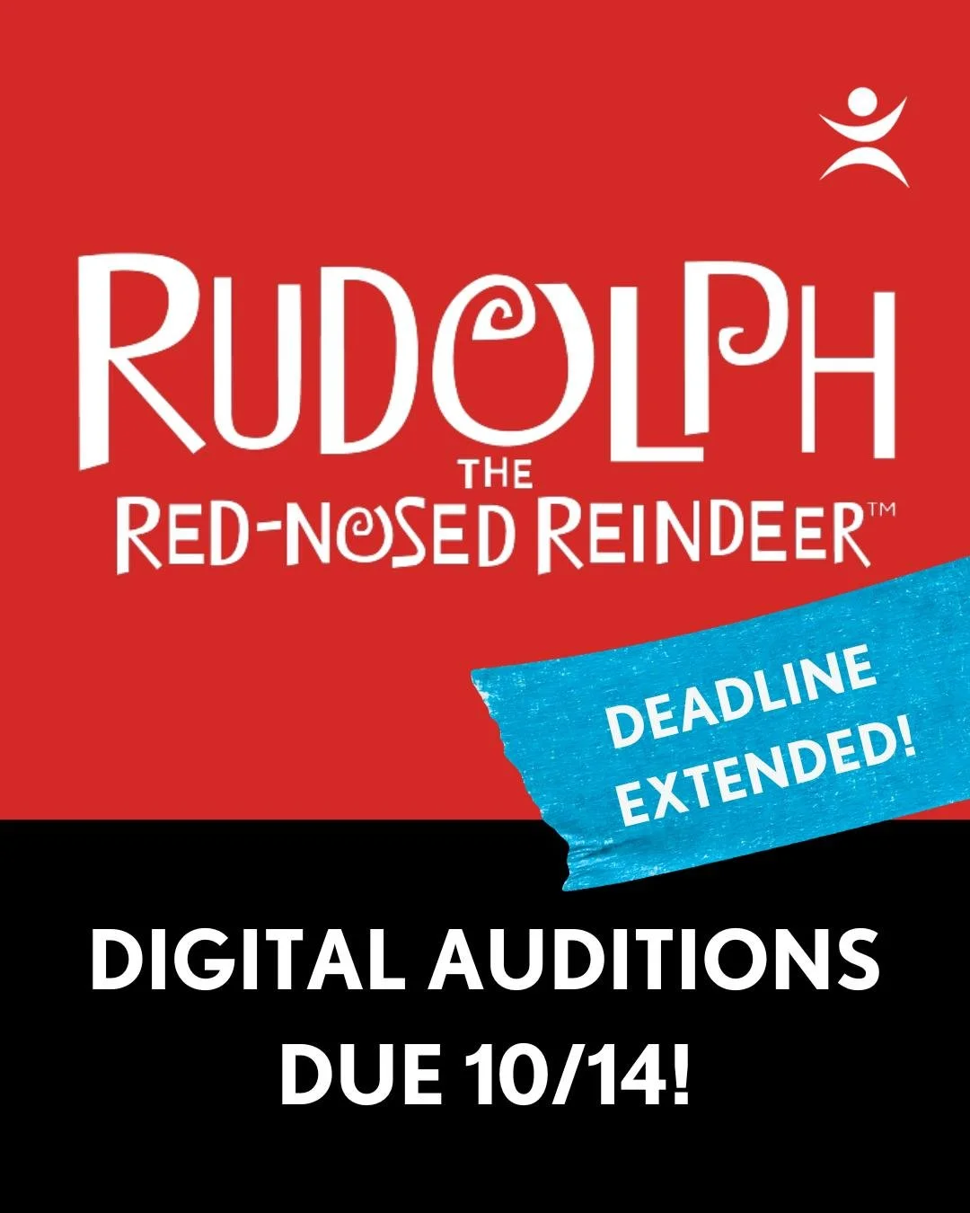 EXTENDED TO 10/14! Announcing auditions for RUDOLPH THE RED-NOSED REINDEER at Hershey Area Playhouse! Learn more at hersheyareaplayhouse.com/auditions

THEATRE FOR YOUNG AUDIENCES PRODUCTION! The holiday classic soars off the screen in this musical a