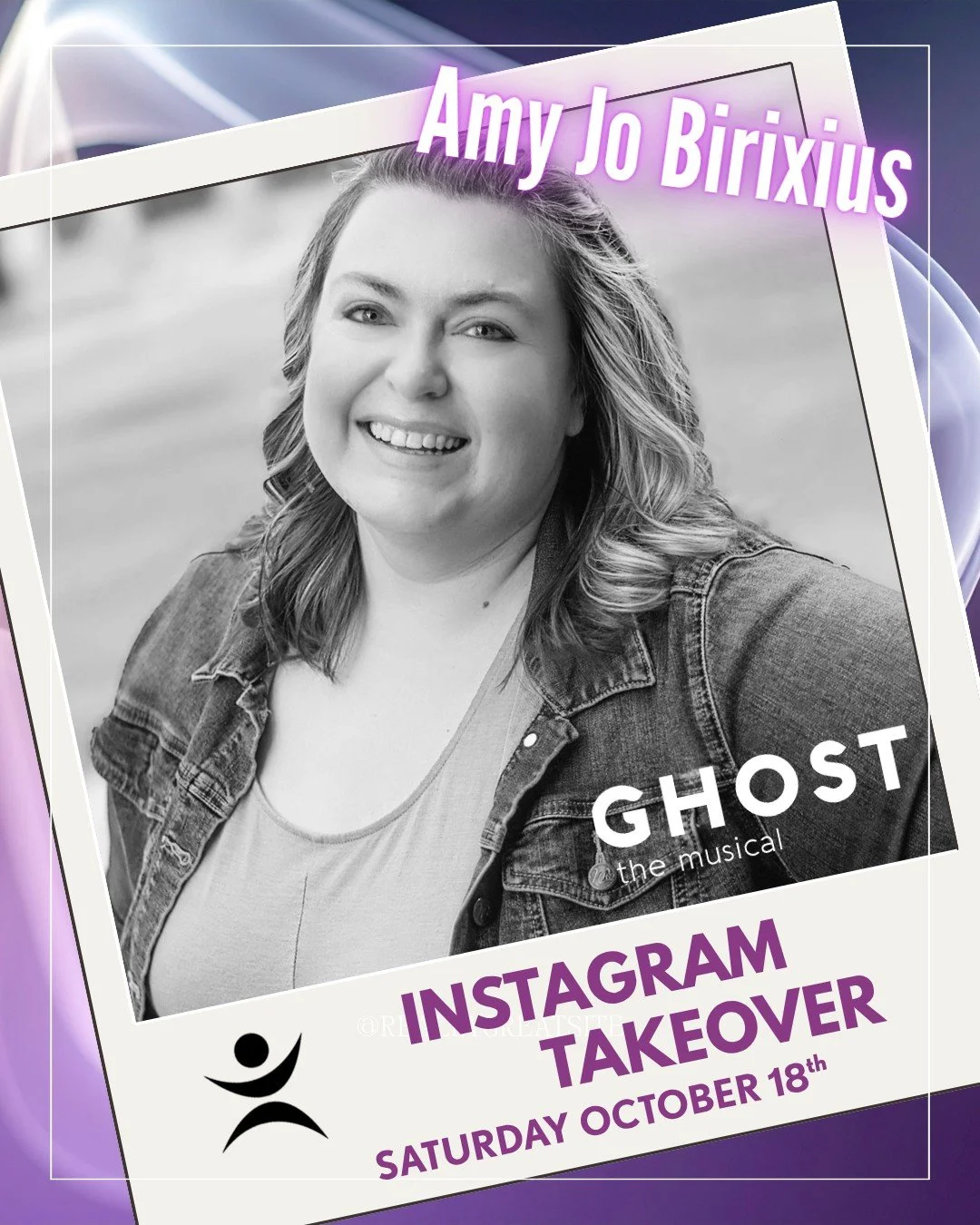 👻 Guess who&rsquo;s taking over our Insta this Saturday? The one and only Amy Jo Brixius! 💜

Follow along for a behind-the-scenes look at Ghost the Musical through her eyes &mdash; you won&rsquo;t want to miss it!