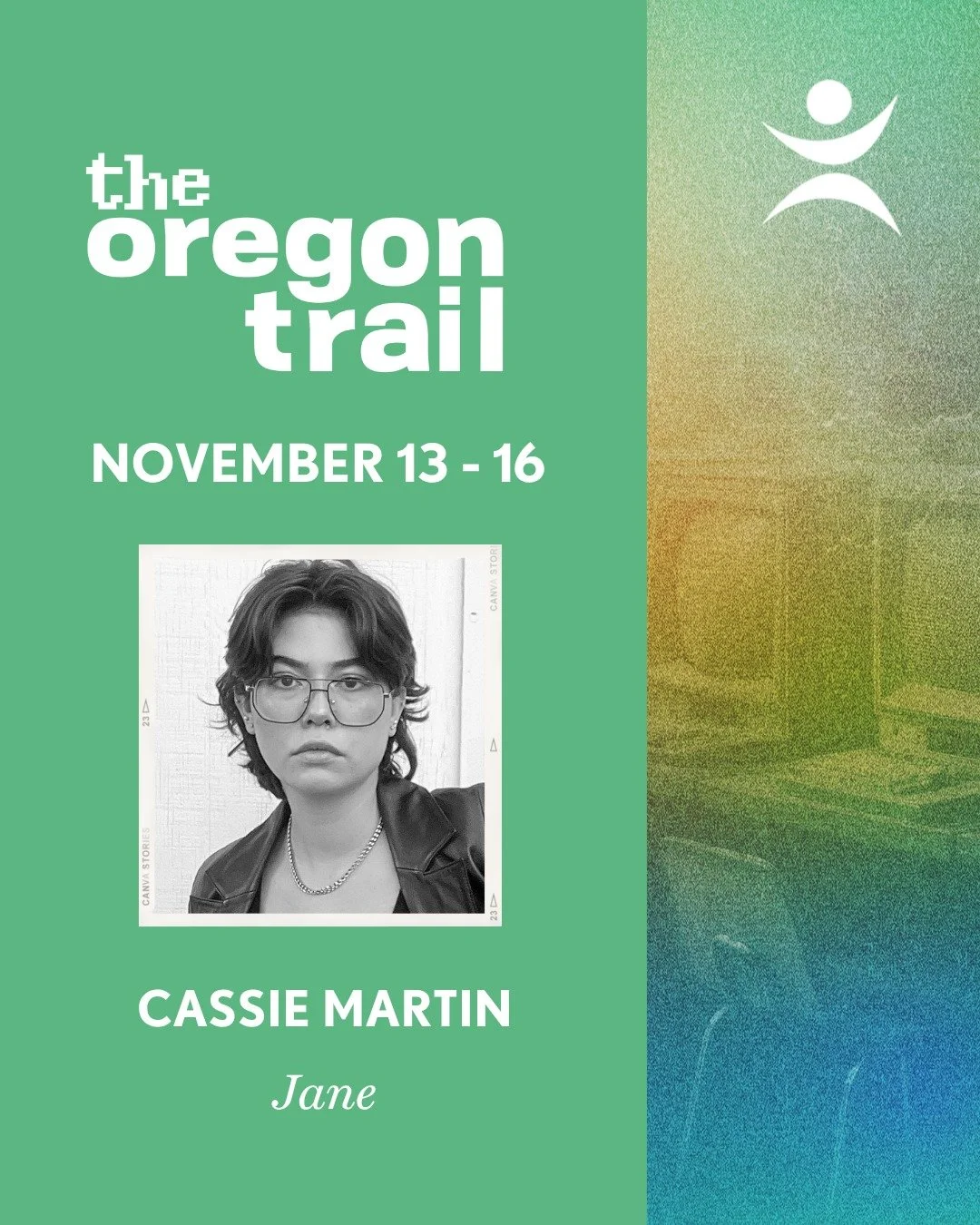 Get to know the cast of THE OREGON TRAIL by Bekah Brunstetter, running November 13-16 at Hershey Area Playhouse! Tickets available now at hap.ludus.com.

CASSIE MARTIN (JANE) is thrilled to be a part of Hershey Area Playhouse&rsquo;s production of Th