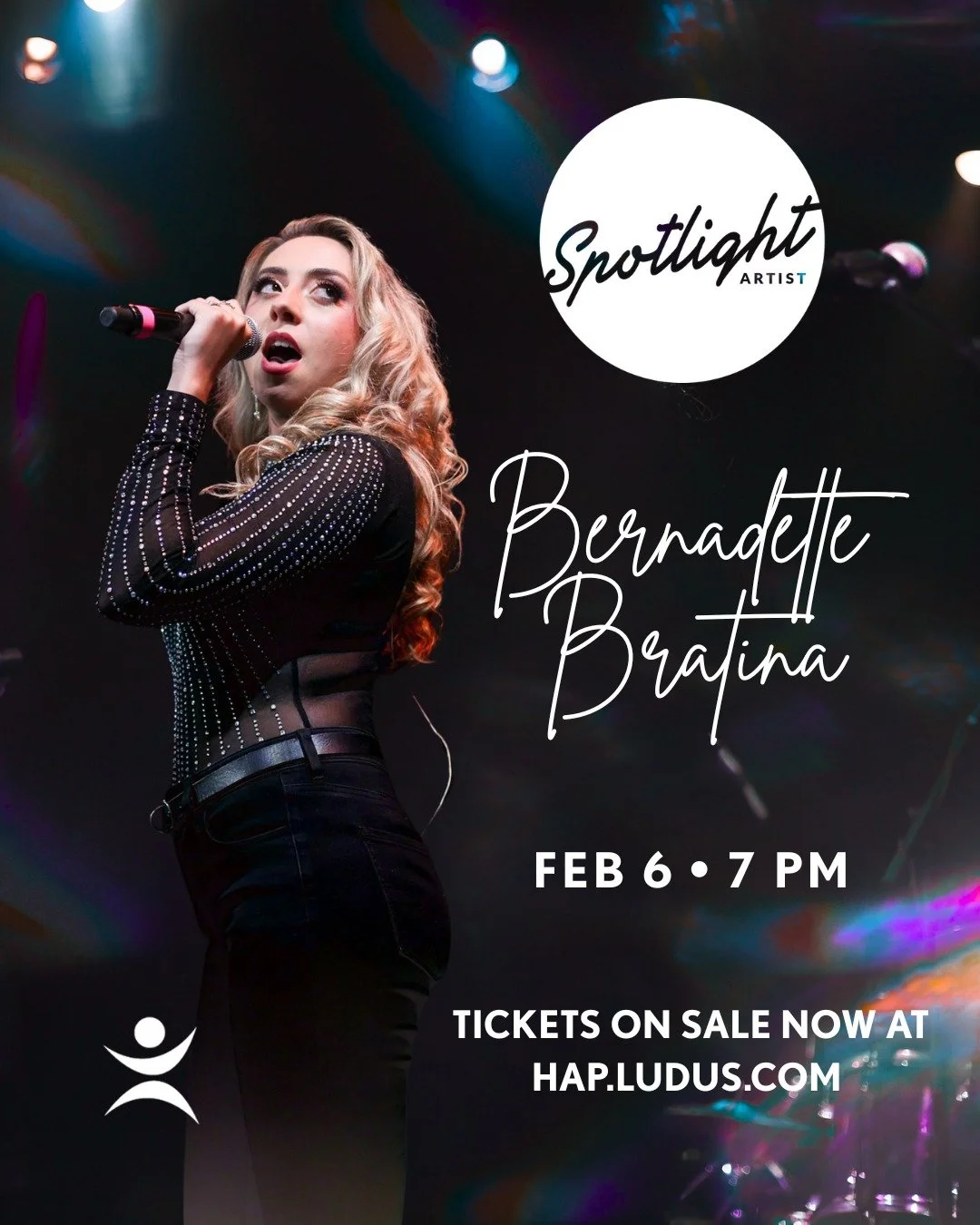 ✨ Start the new year off right. ✨
We&rsquo;re kicking off the year by welcoming Bernadette Bratina to the Spotlight Artist Series&mdash;an intimate, one-night-only concert experience.
February 6 &bull; 7:00 PM
Limited seating. Exceptional artistry. S